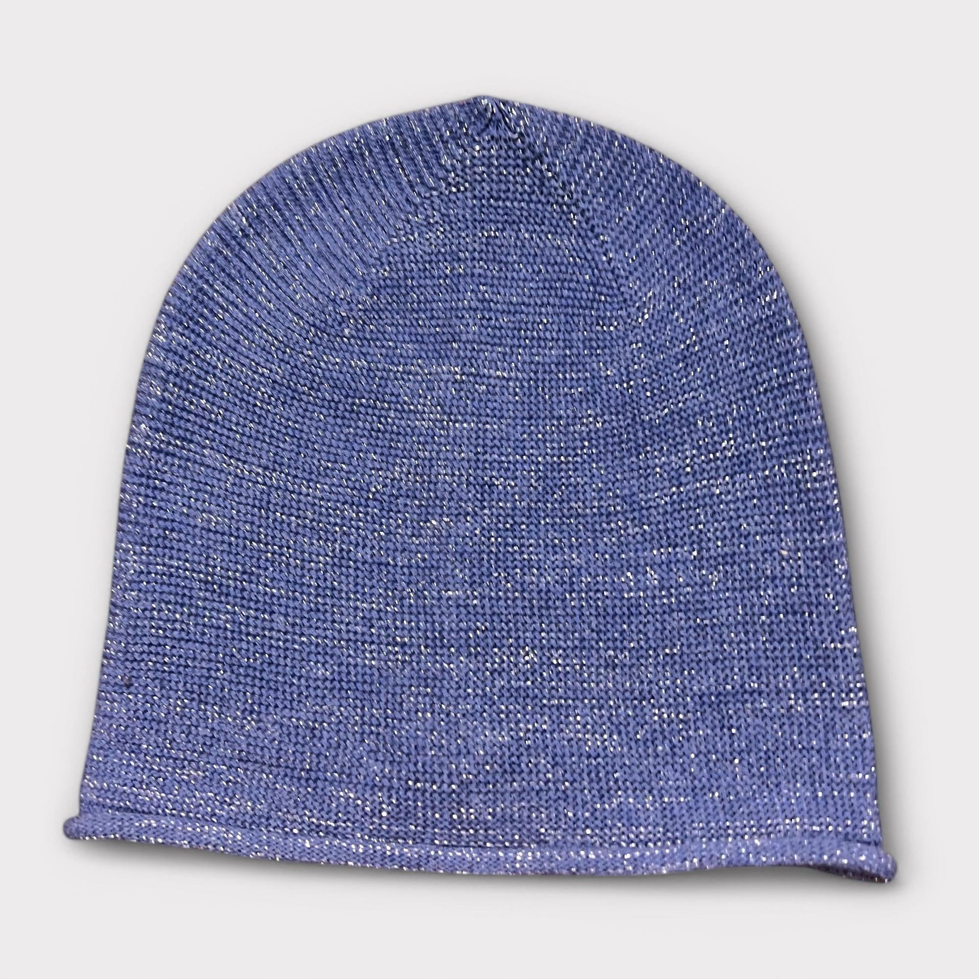 Berretto Beanie Lungo di Cotone con Lurex - Cappelleria Bacca