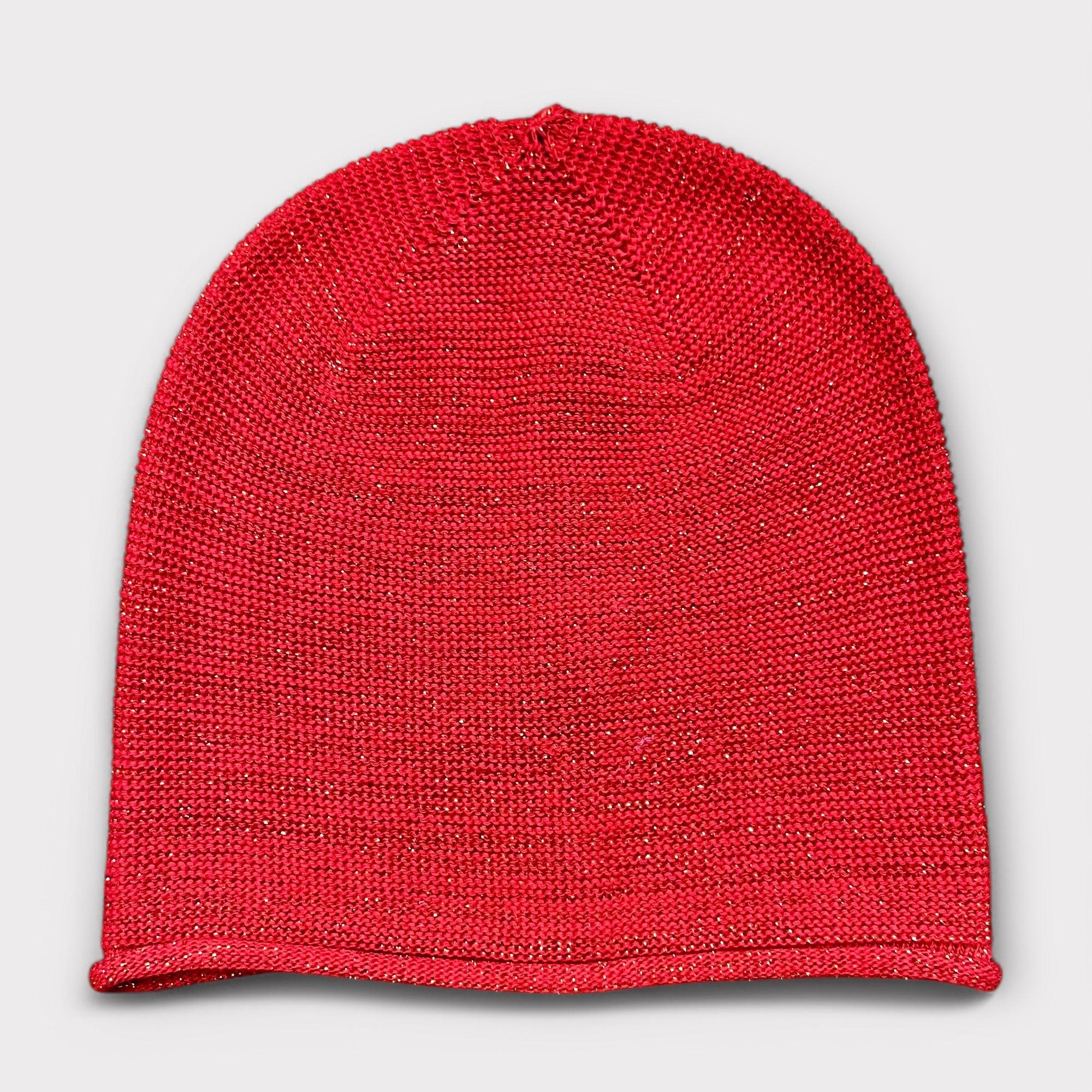 Berretto Beanie Lungo di Cotone con Lurex - Cappelleria Bacca