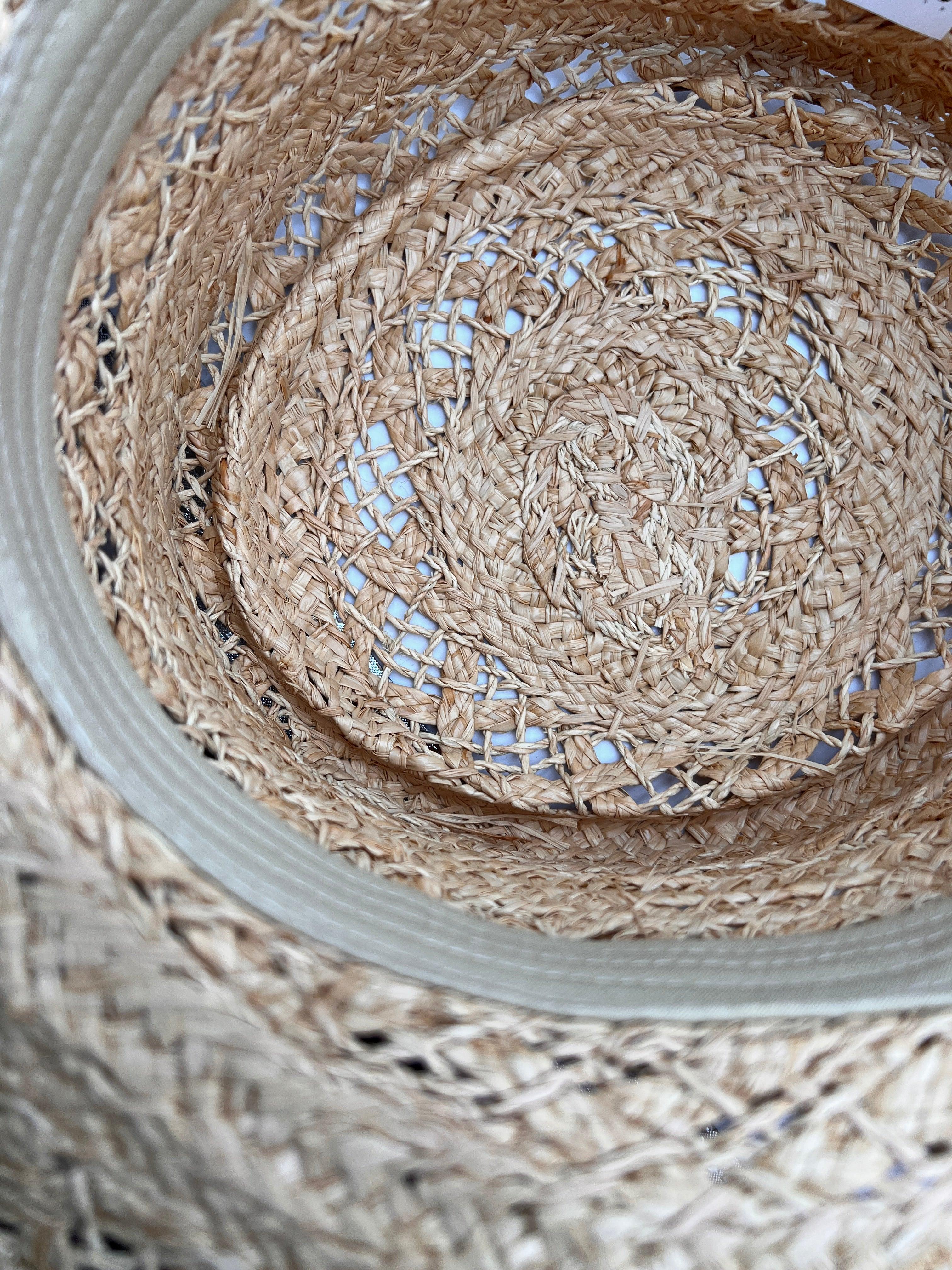 Cappello Donna Bucket In Paglia Lavorata