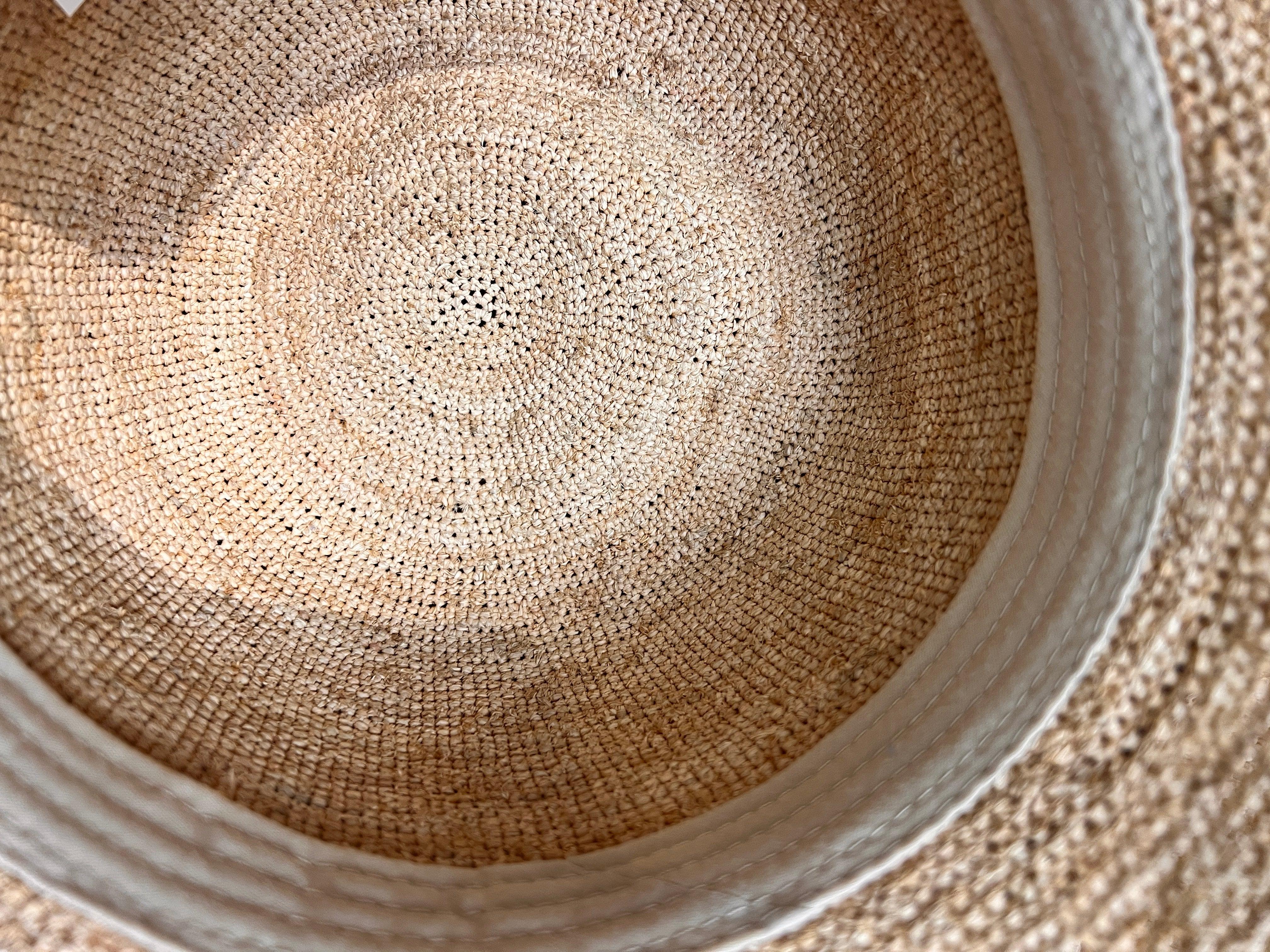 Cappello Donna In Raffia Crochet Extrafino