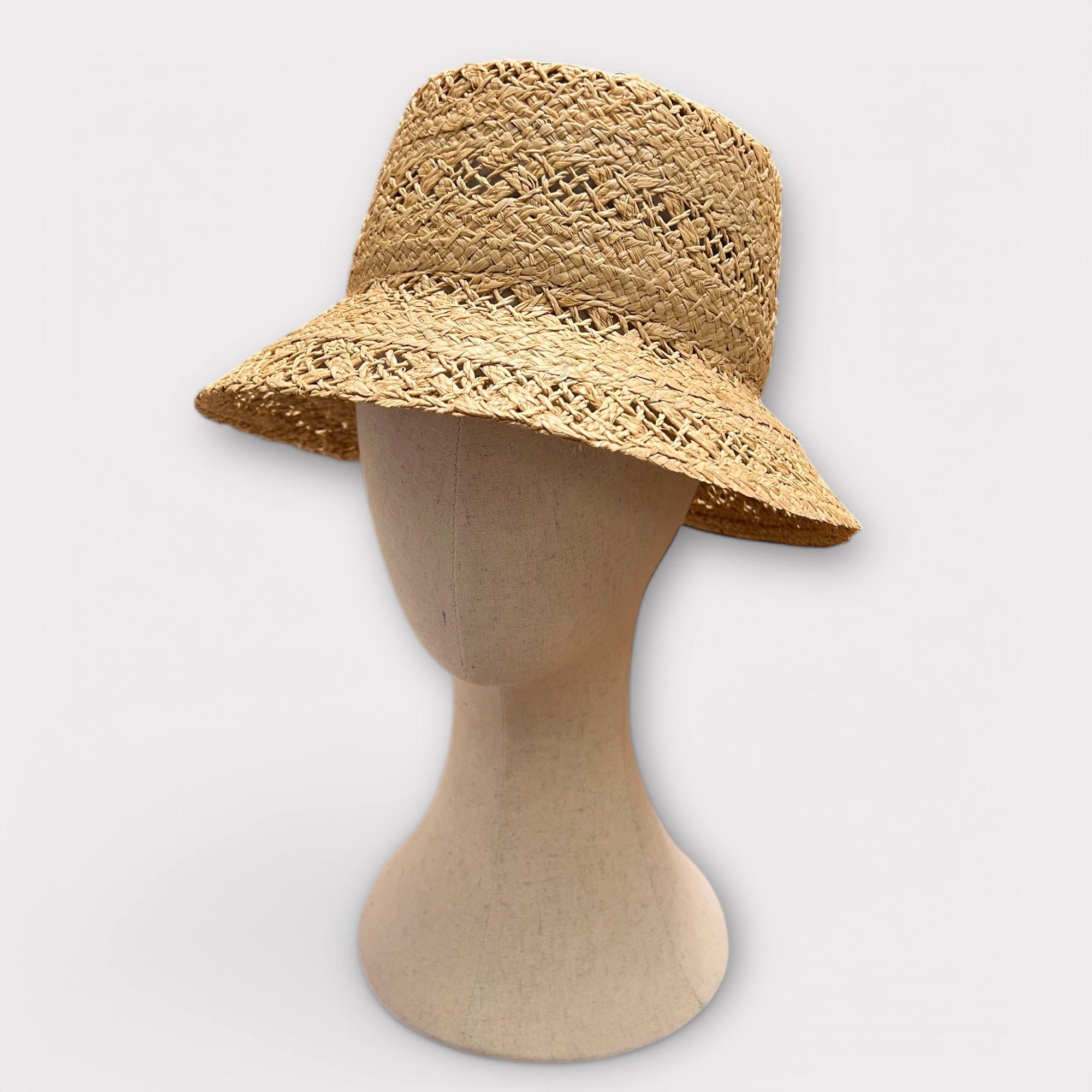 Cappello Donna Bucket In Paglia Lavorata