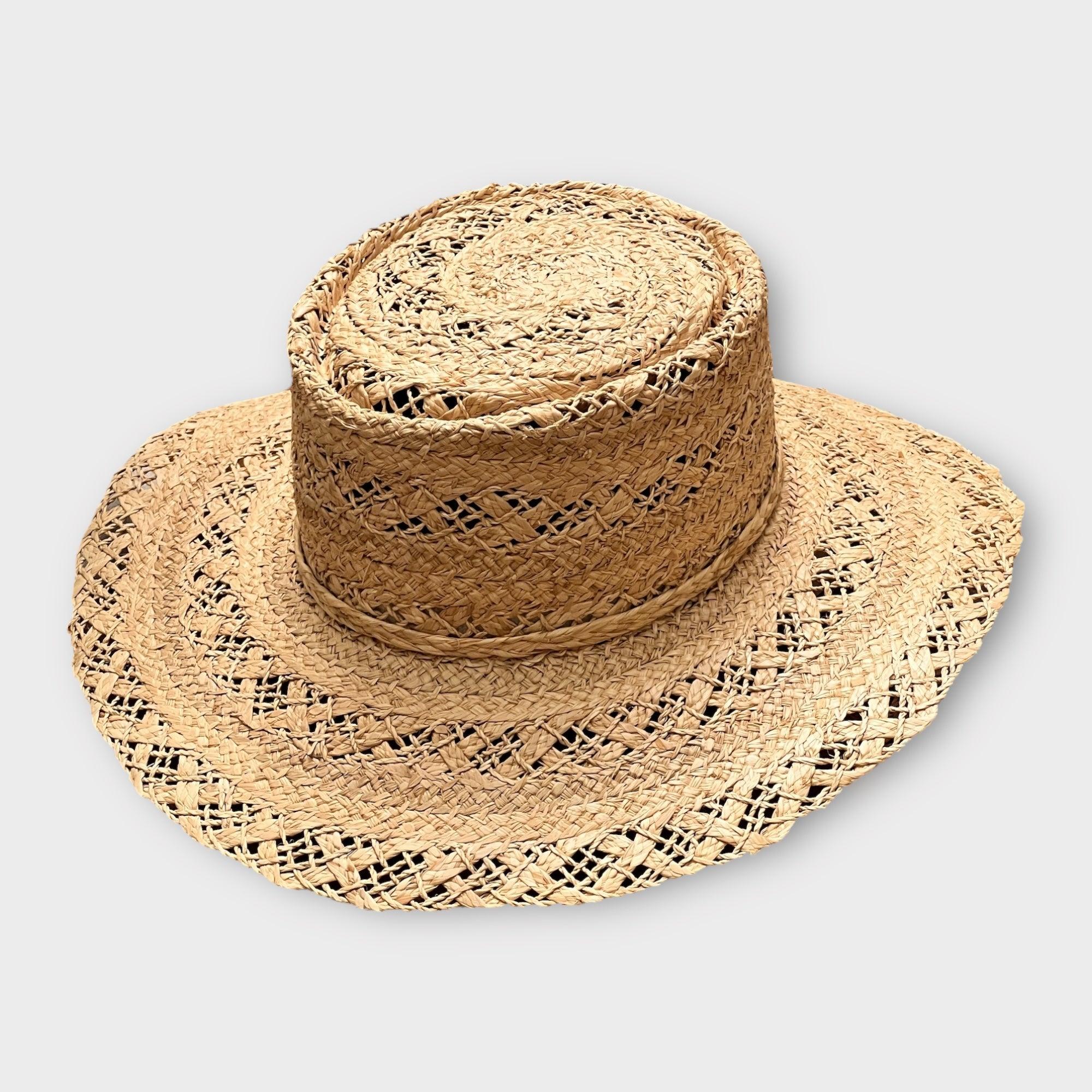 Cappello Donna In Paglia Effetto Pizzo