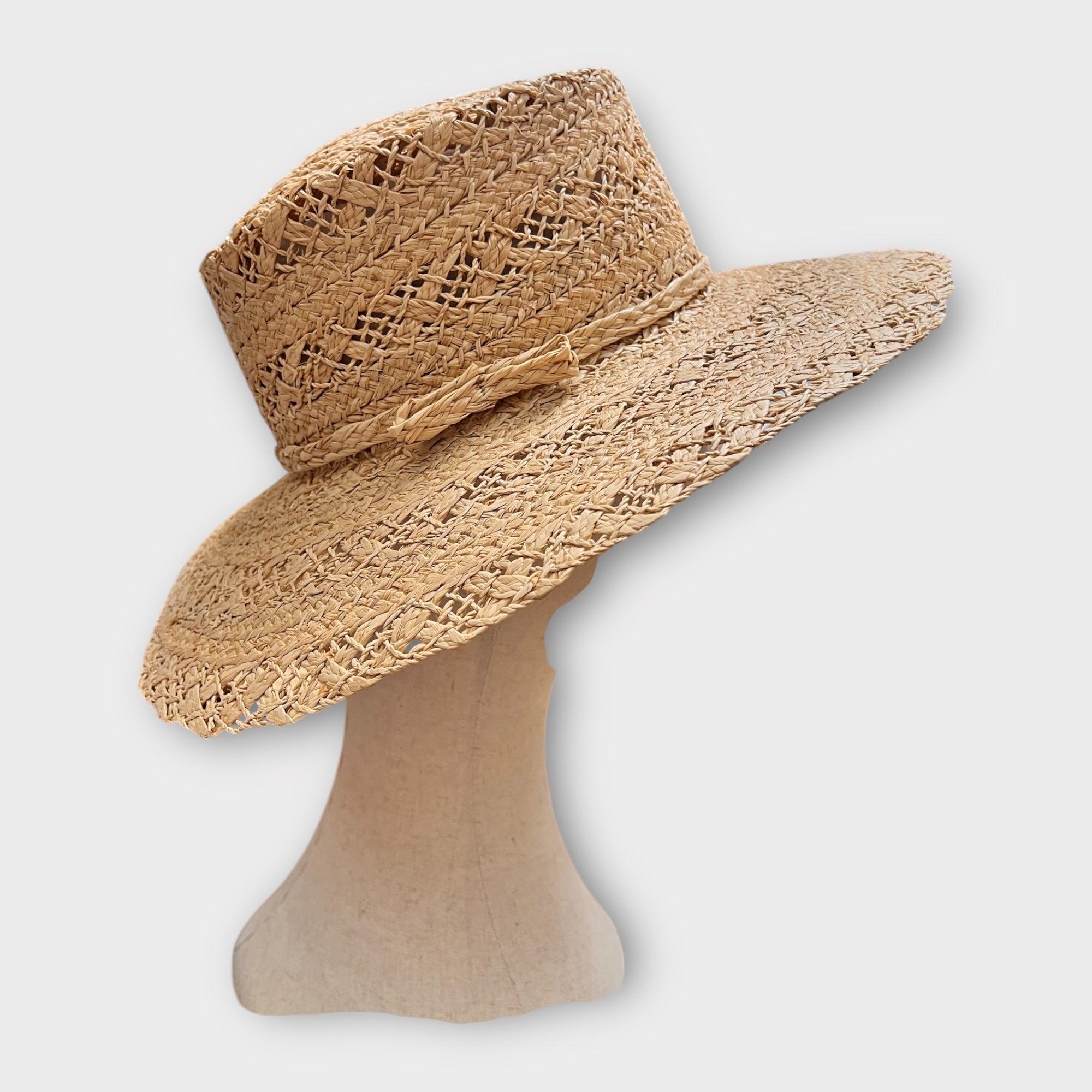 Cappello Donna In Paglia Effetto Pizzo