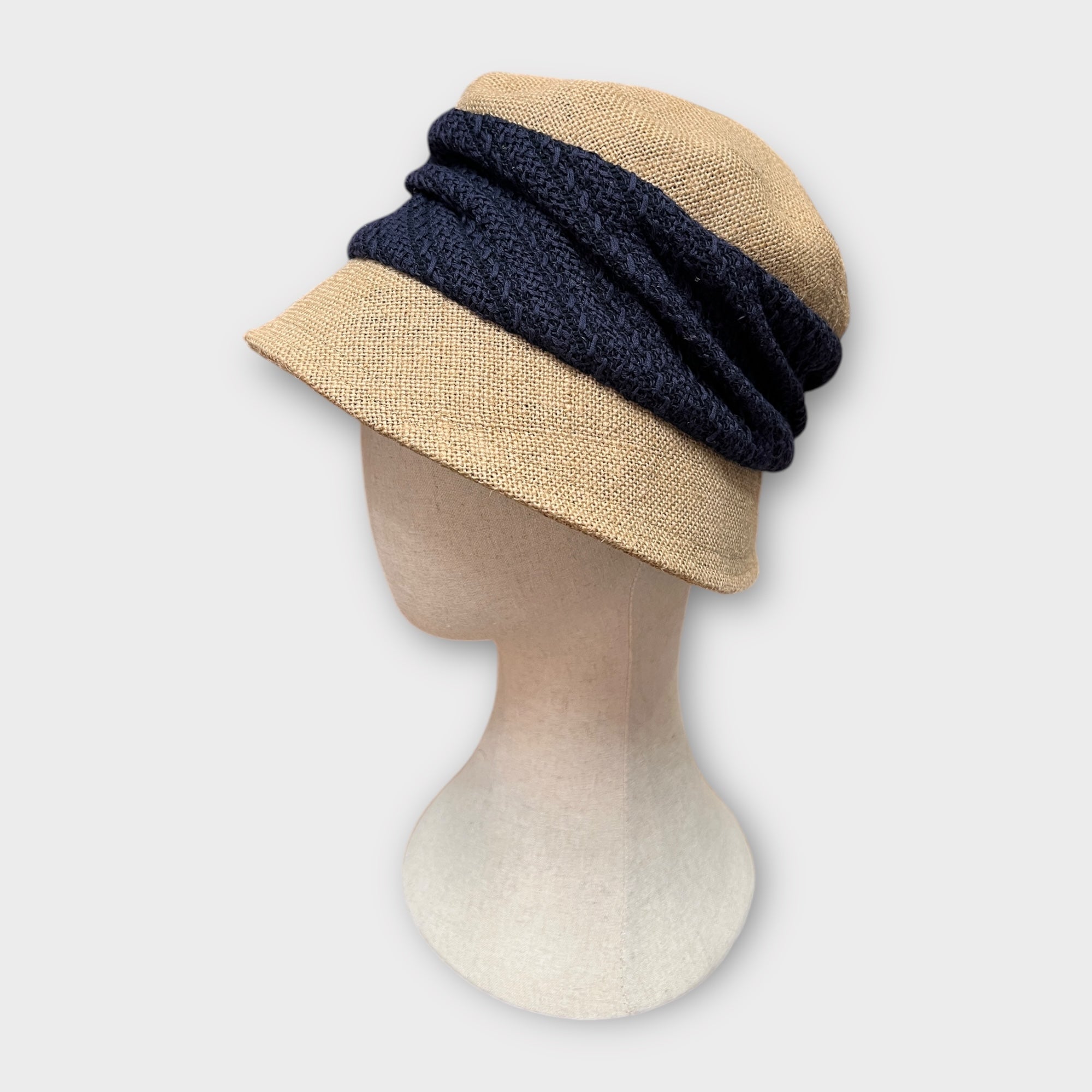 Cappello Donna Bucket Mature Ha In Lino e Juta - Cappelleria Bacca