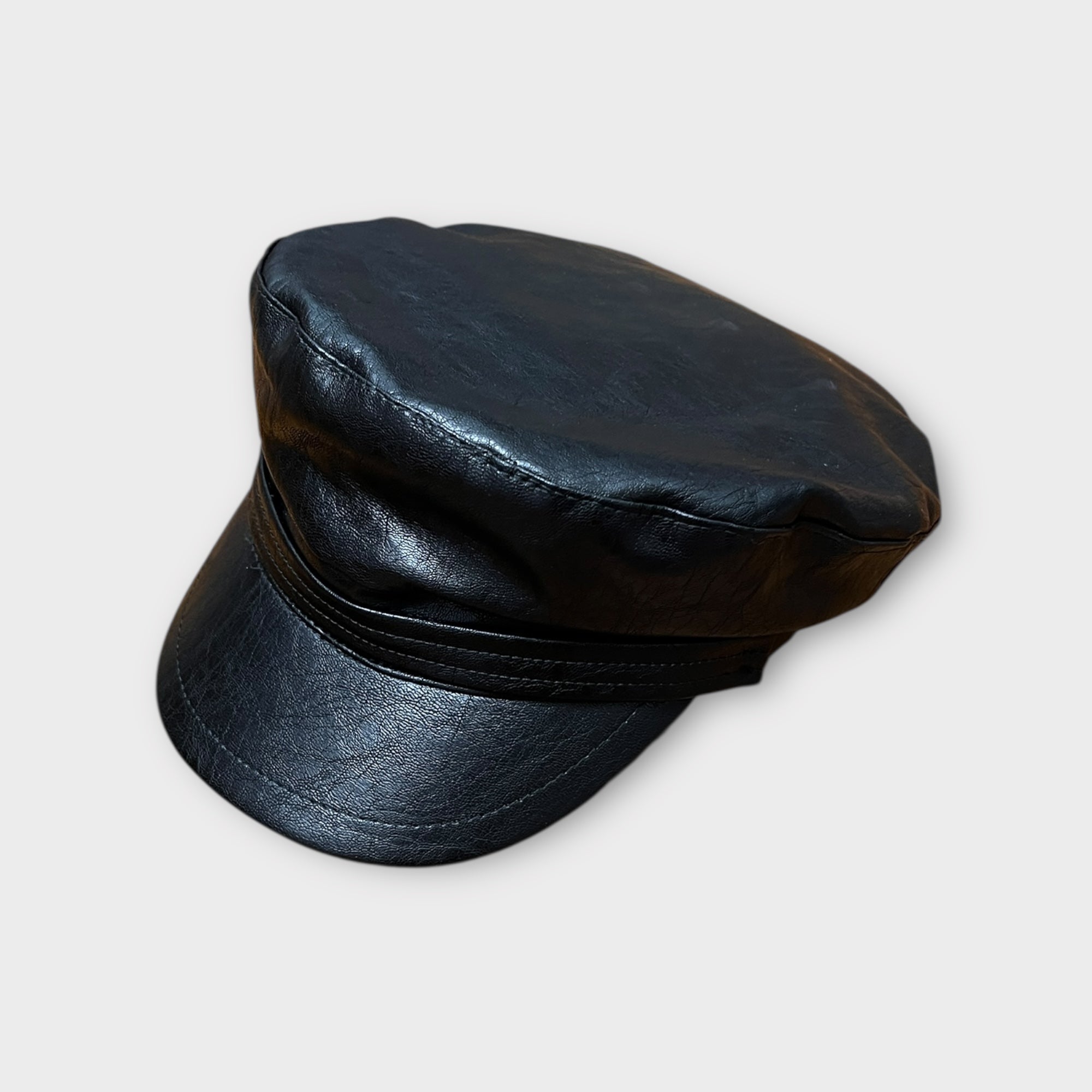 Cappello Unisex In Eco Pelle Con Visiera Jackie Stewart - Cappelleria Bacca
