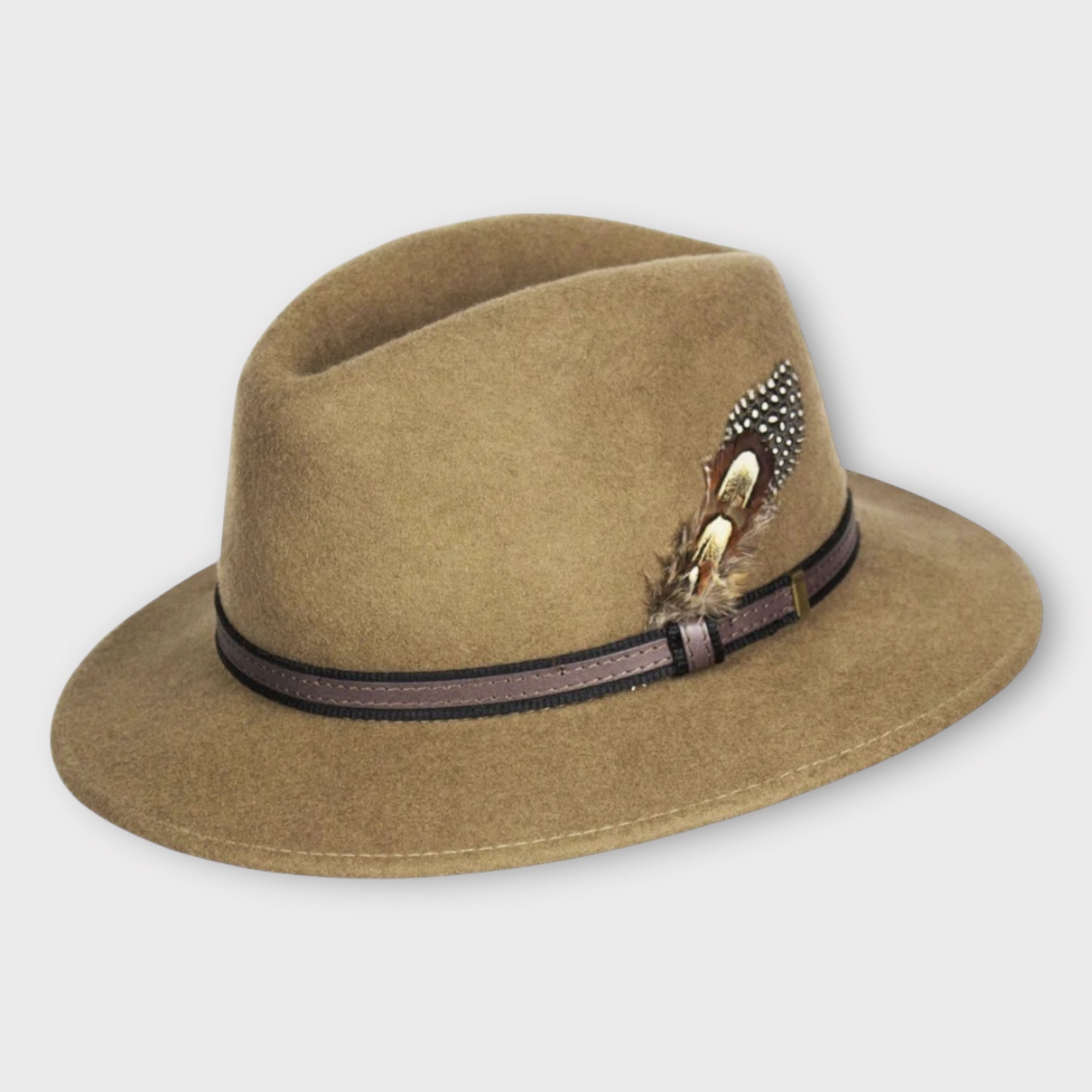 Cappello In Feltro Fedora Country Oxford Blue - Cappelleria Bacca