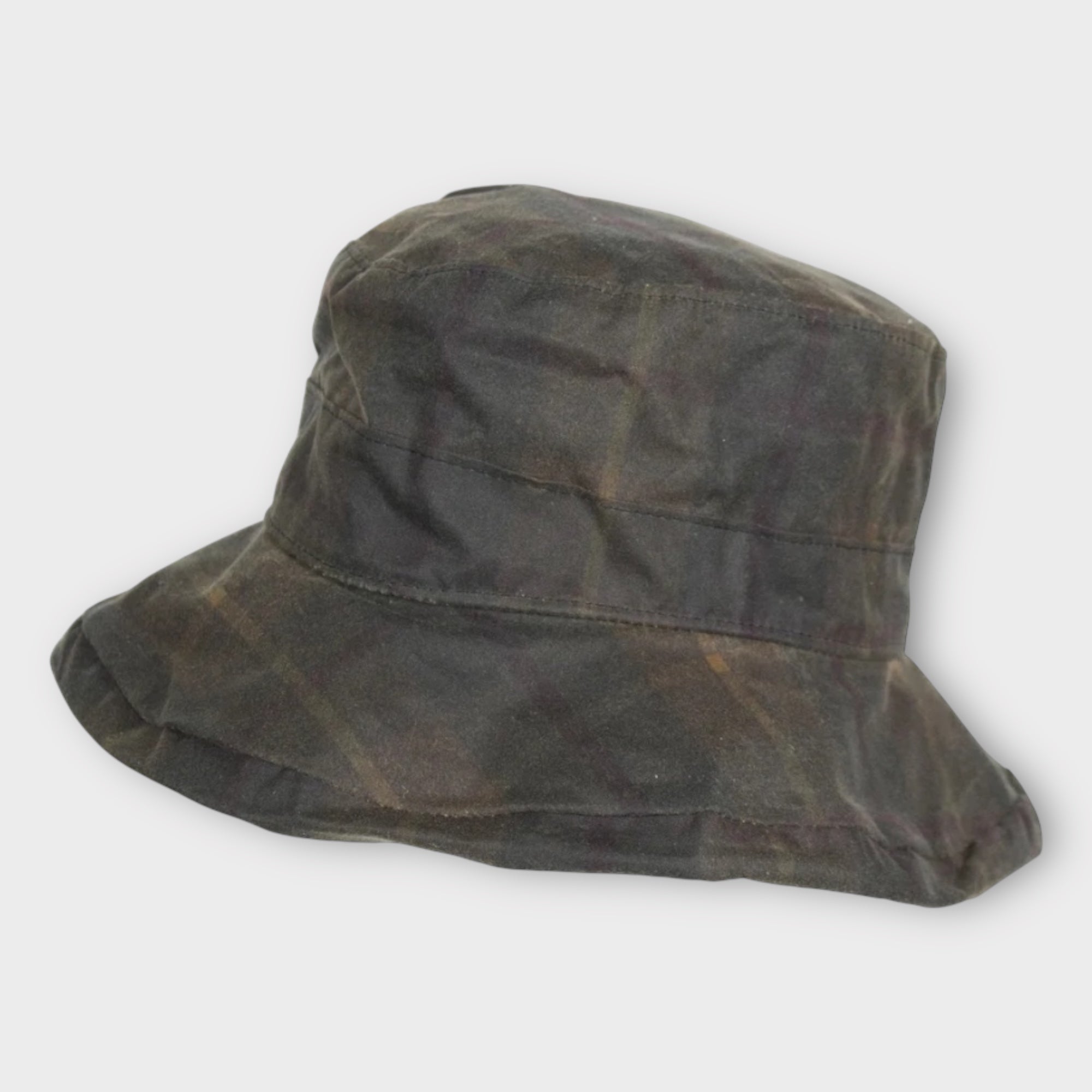 Cappello Donna Antipioggia In Cotone Cerato Oxford Blue - Cappelleria Bacca