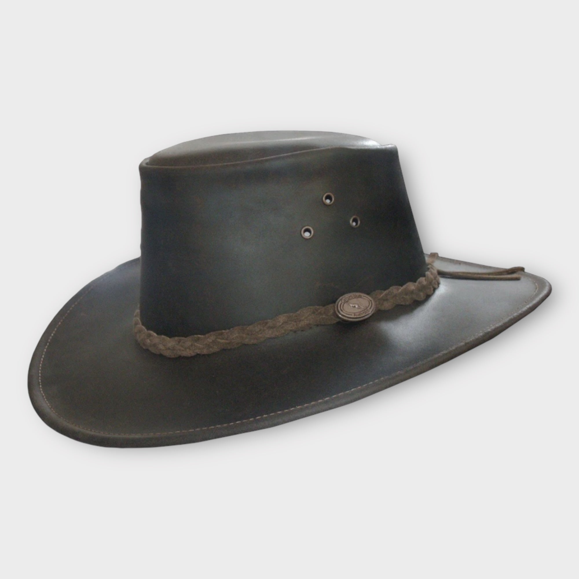 Cappello In Pelle Australia Oxford Blue - Cappelleria Bacca