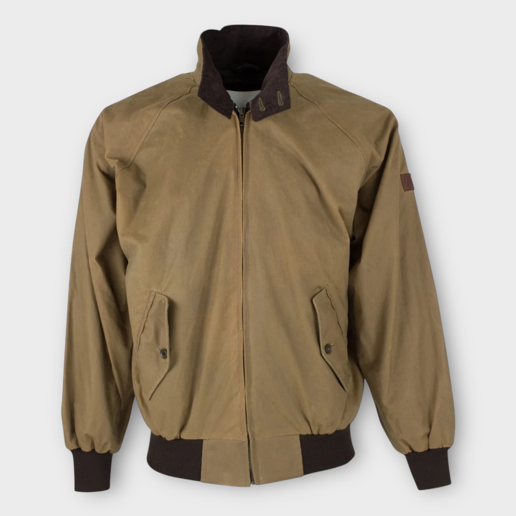 Giacca In Cotone Cerato Harrington Oxford Blue - Cappelleria Bacca