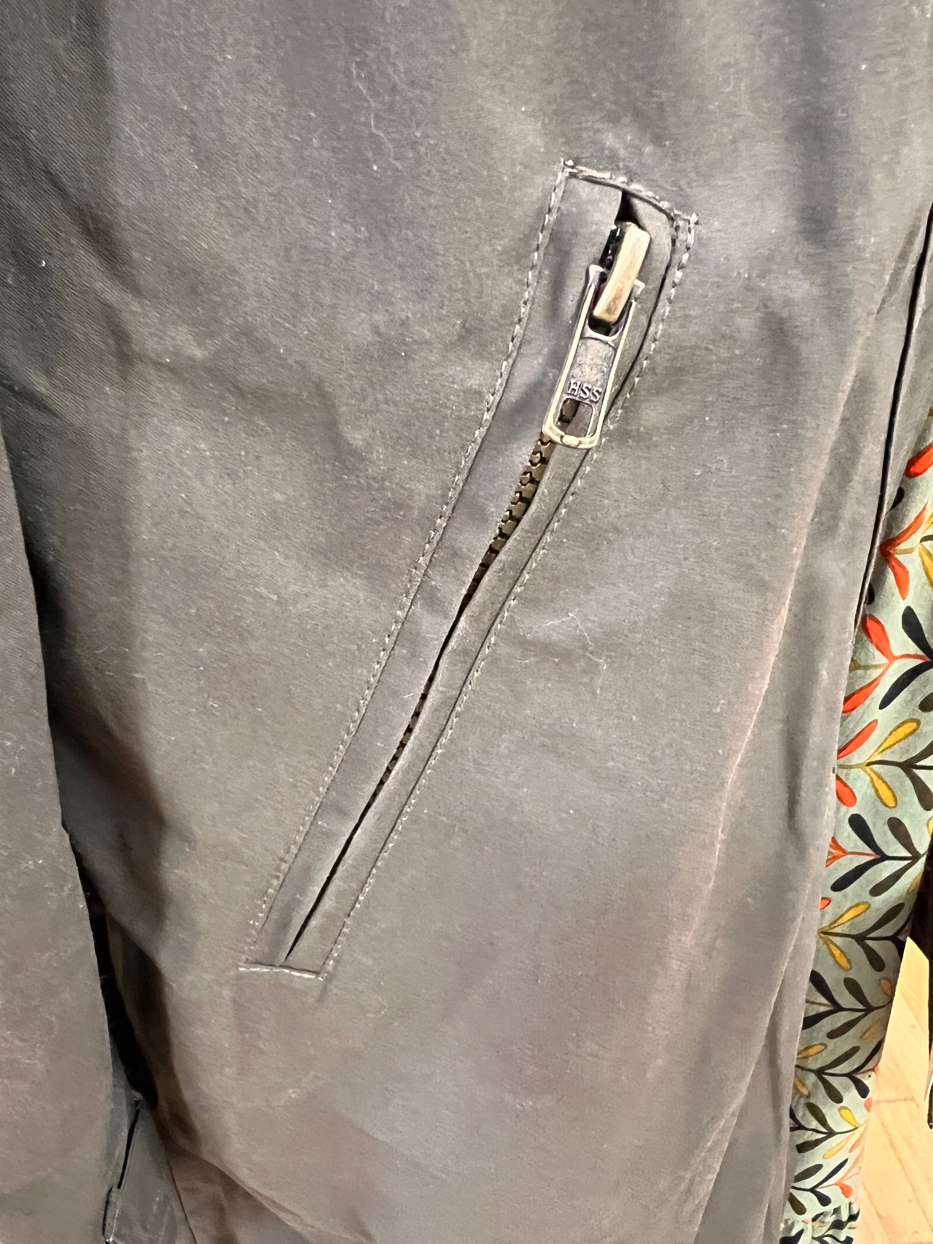 Giacca Parka In Cotone Cerato Brighton Oxford Blu - Cappelleria Bacca
