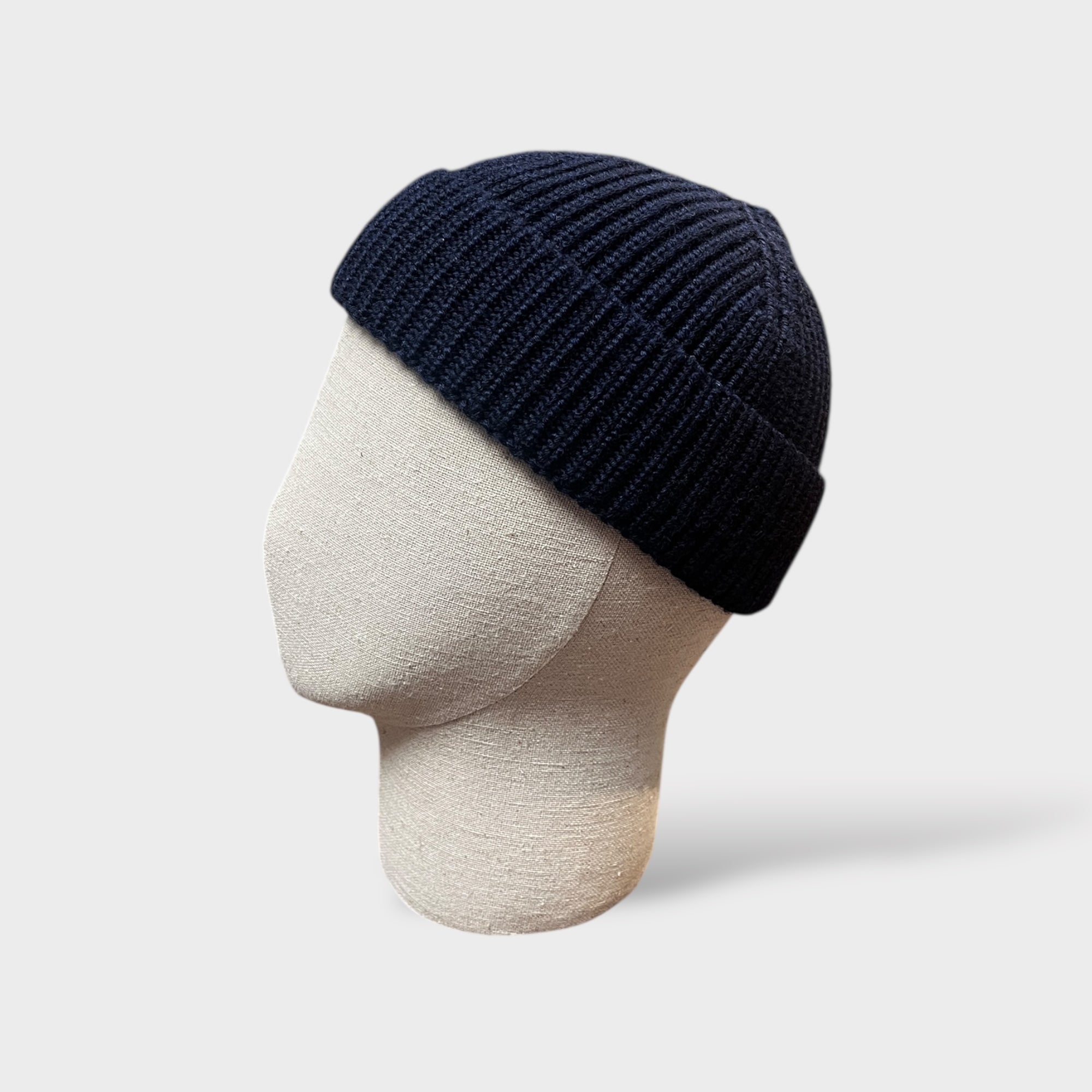 Berretto in Maglia Cuculo Marinaio Corto Blu - Cappelleria Bacca
