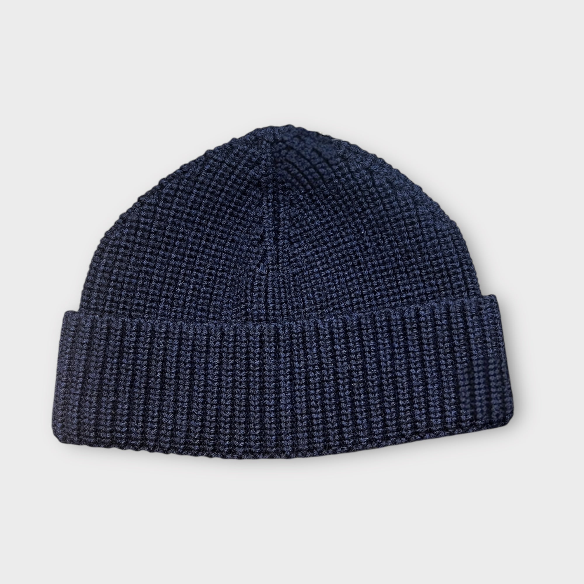 Berretto in Maglia Cuculo Marinaio Corto Blu - Cappelleria Bacca