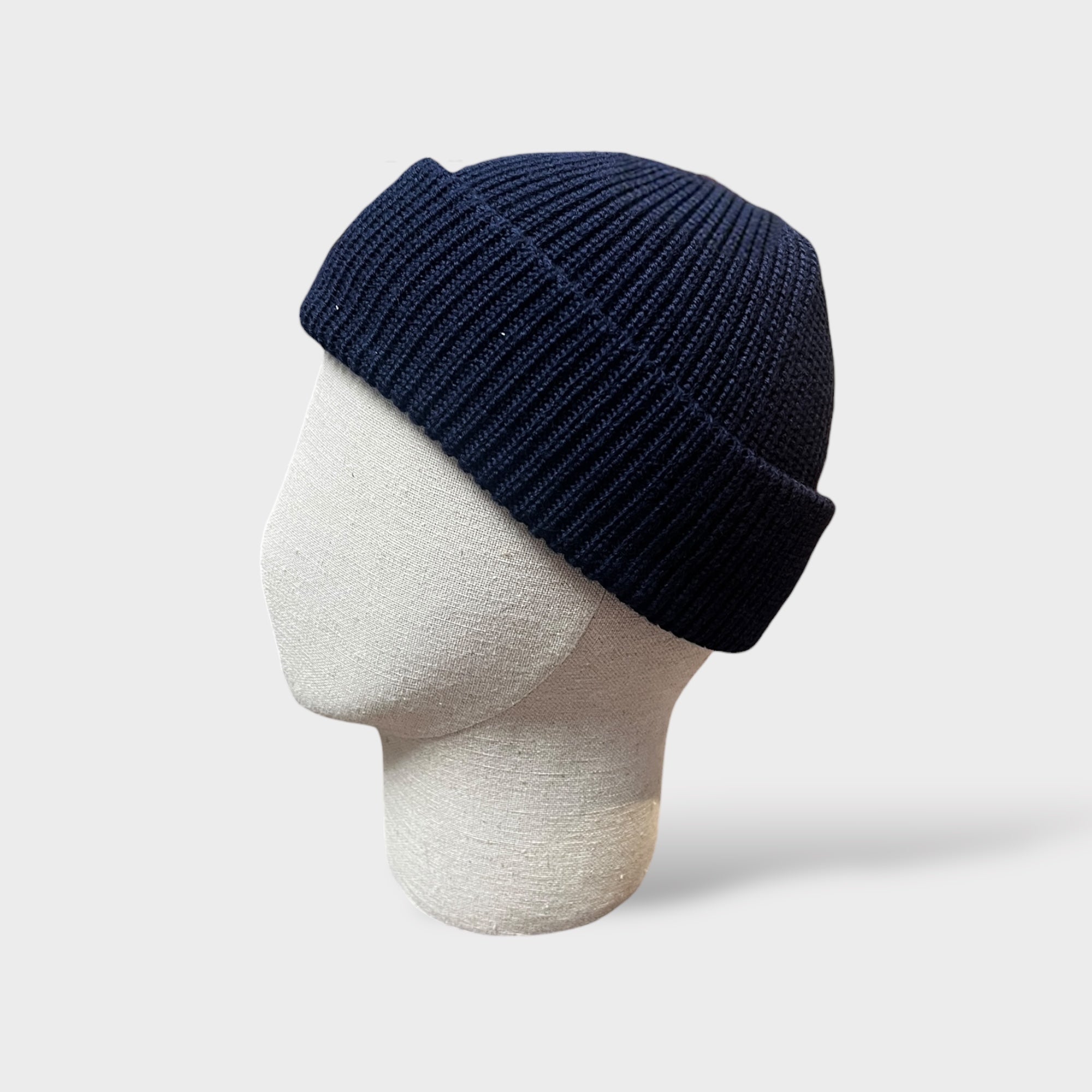 Berretto in Maglia Cuculo Marinaio Corto Blu - Cappelleria Bacca