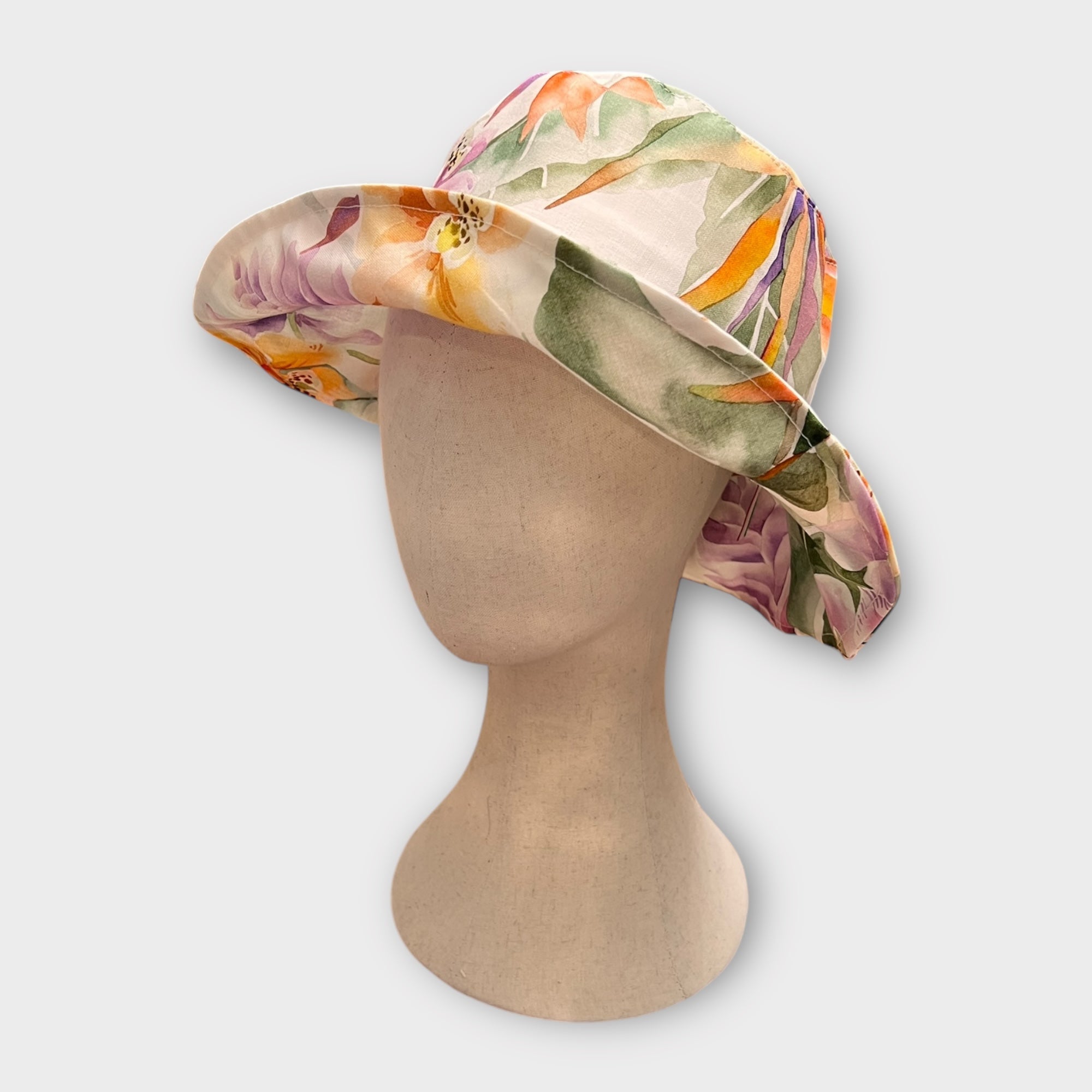 Cappello Donna Fantasia Floreale Ala Media