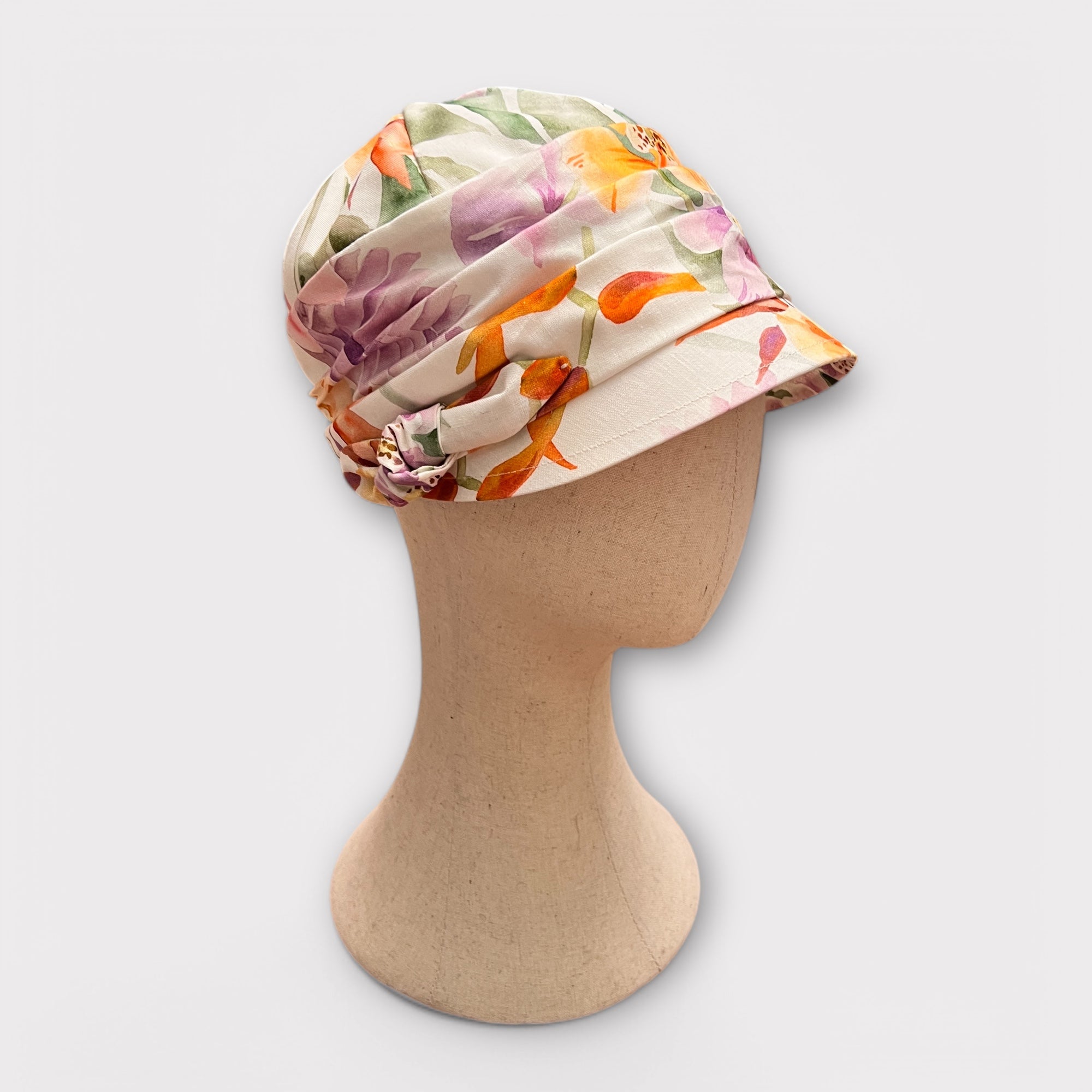 Cappello Donna Fantasia Floreale Con Visiera