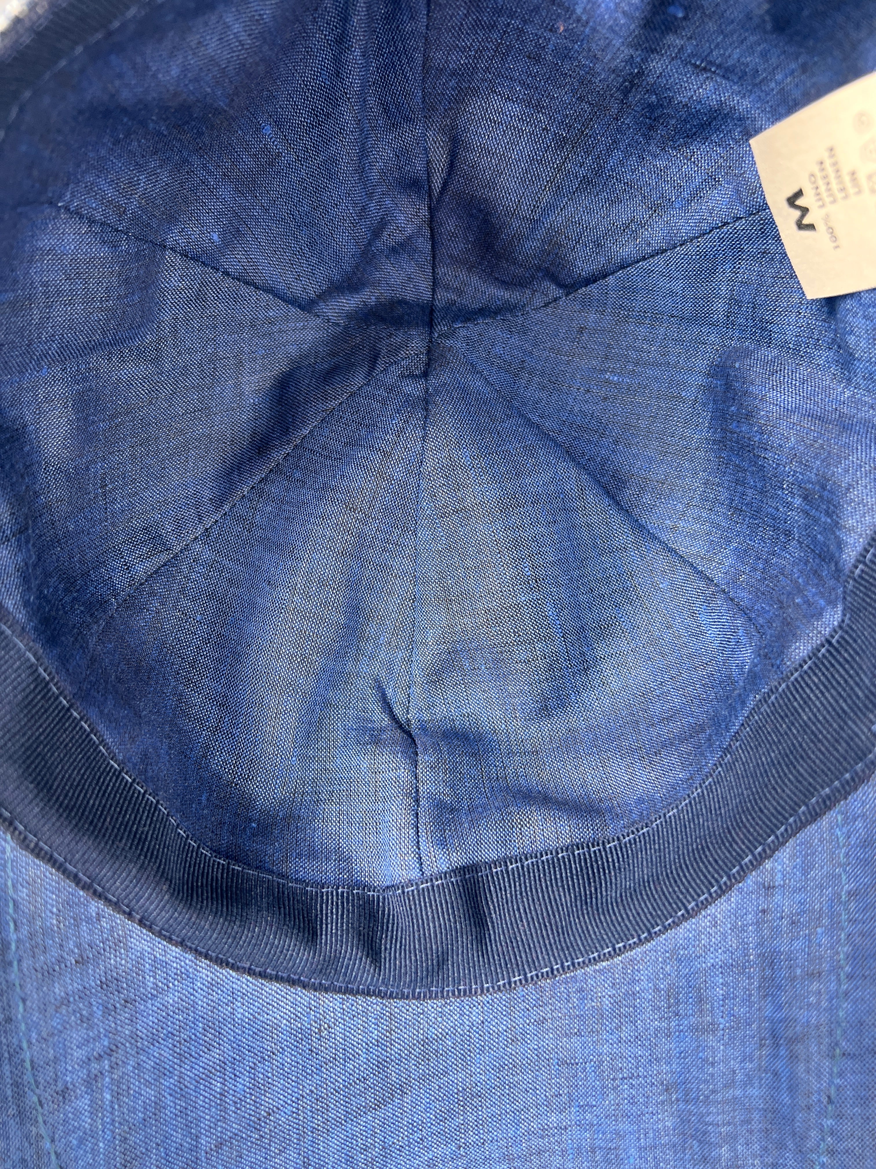 Baseball Estivo Blu In Puro Lino - Cappelleria Bacca