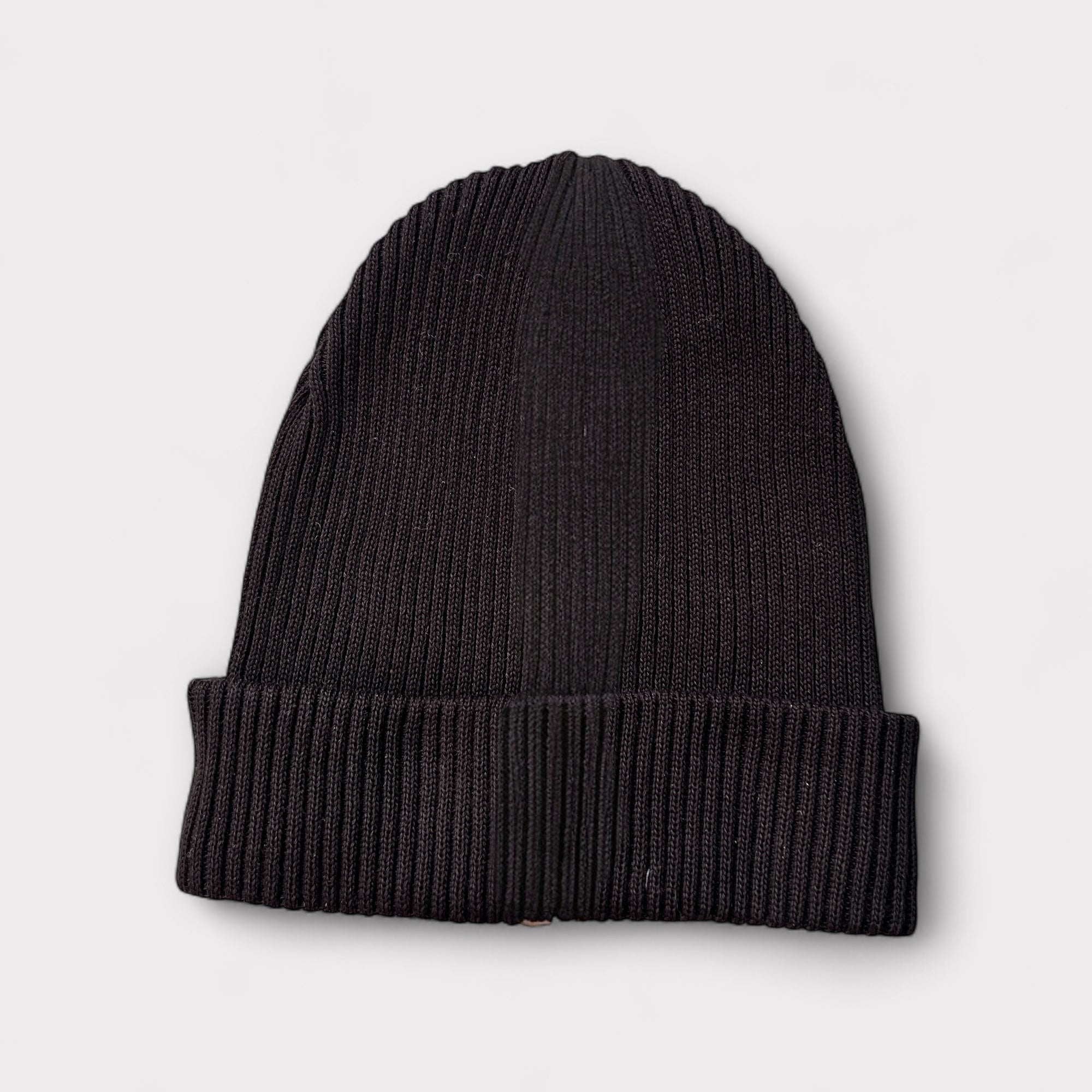 Berretto Beanie Puro Cotone Risvolto Costine - Cappelleria Bacca