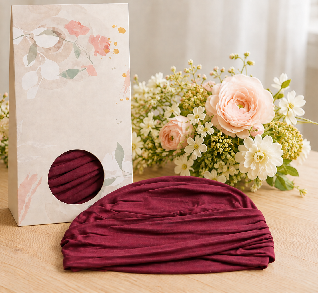 Berretto Turbante Donna In Morbido Bamboo  e Cotone - per Pelli Sensibili - Cappelleria Bacca