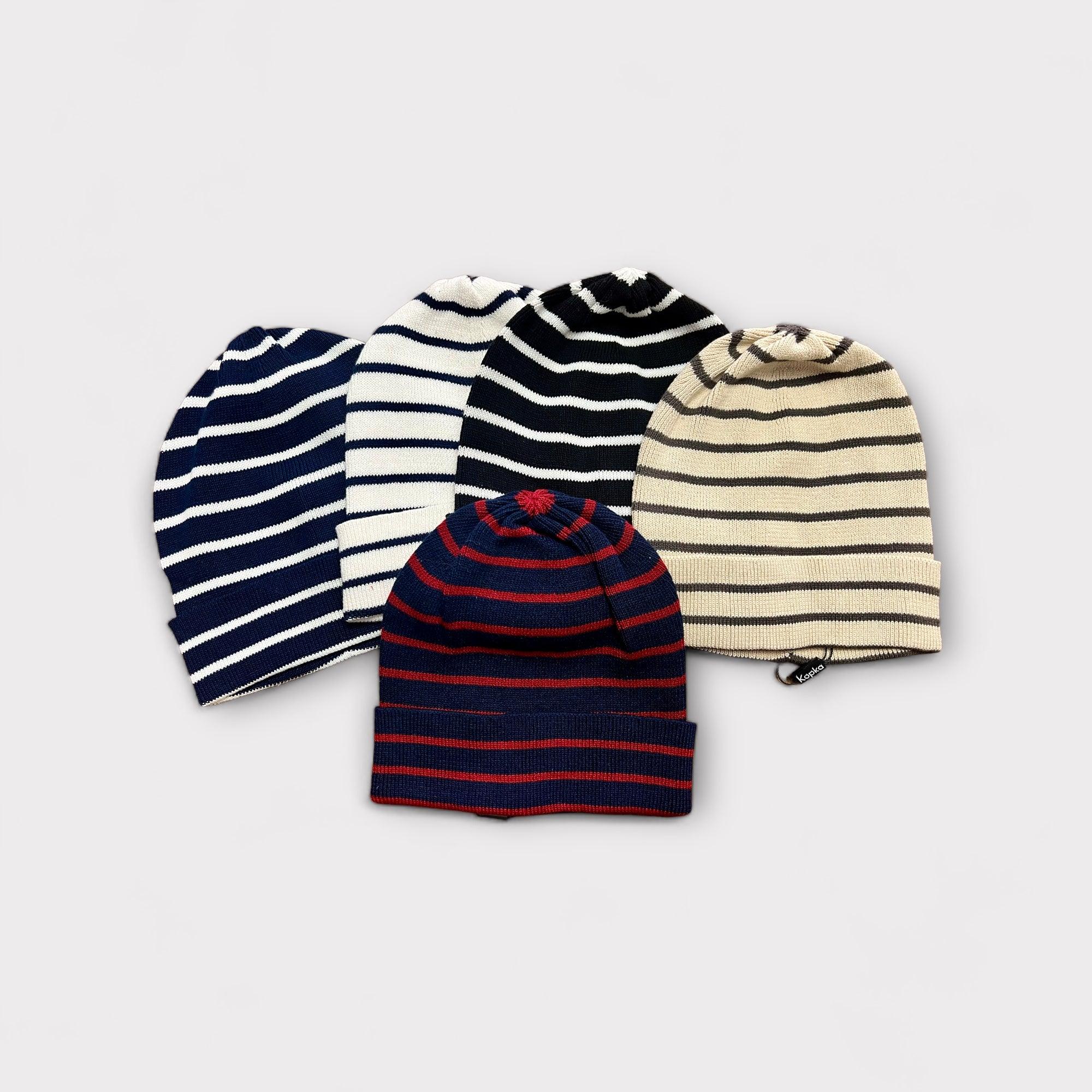 Berretto Kopka Beanie Unisex In Puro Cotone Righe - Cappelleria Bacca
