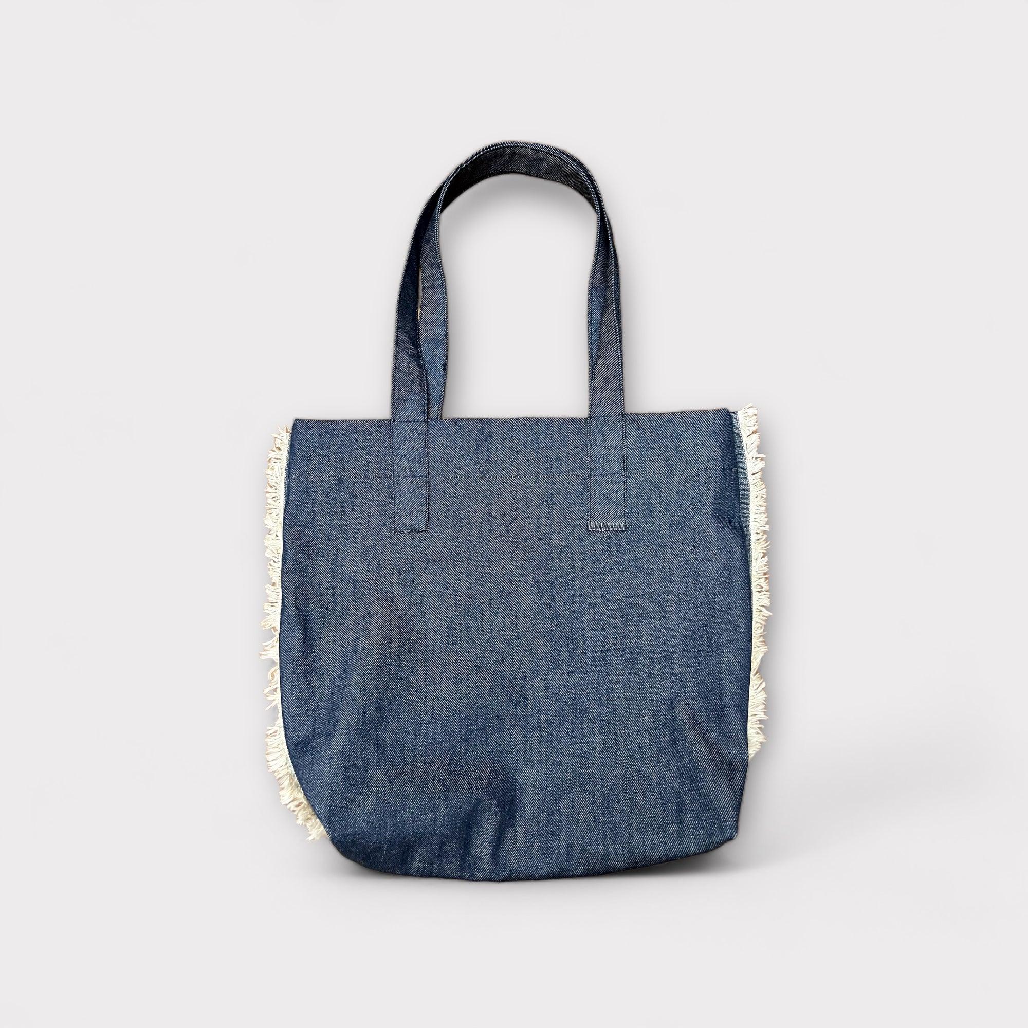 Borsa Shopping Tote bag In Tessuto Jeans - Cappelleria Bacca