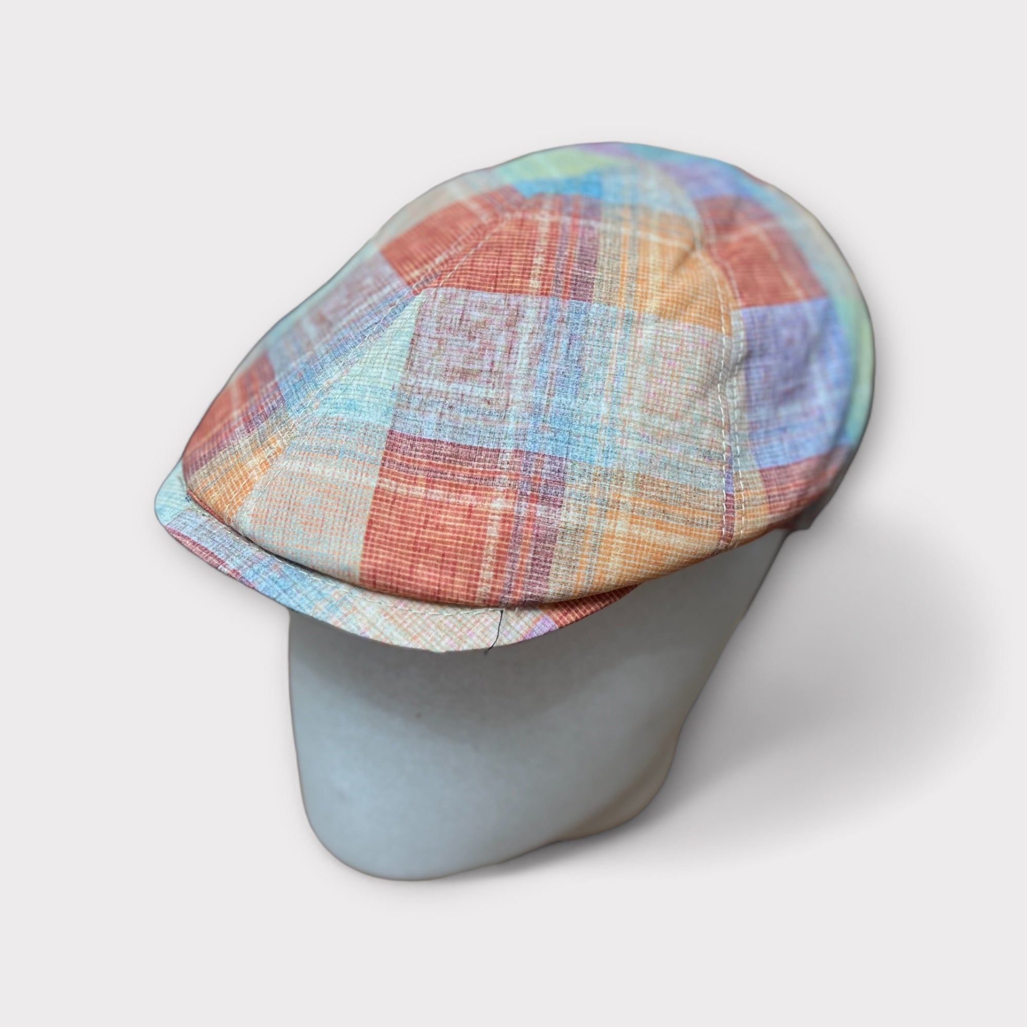 Coppola Estiva Leggera in Cotone  multicolore Check - Cappelleria Bacca