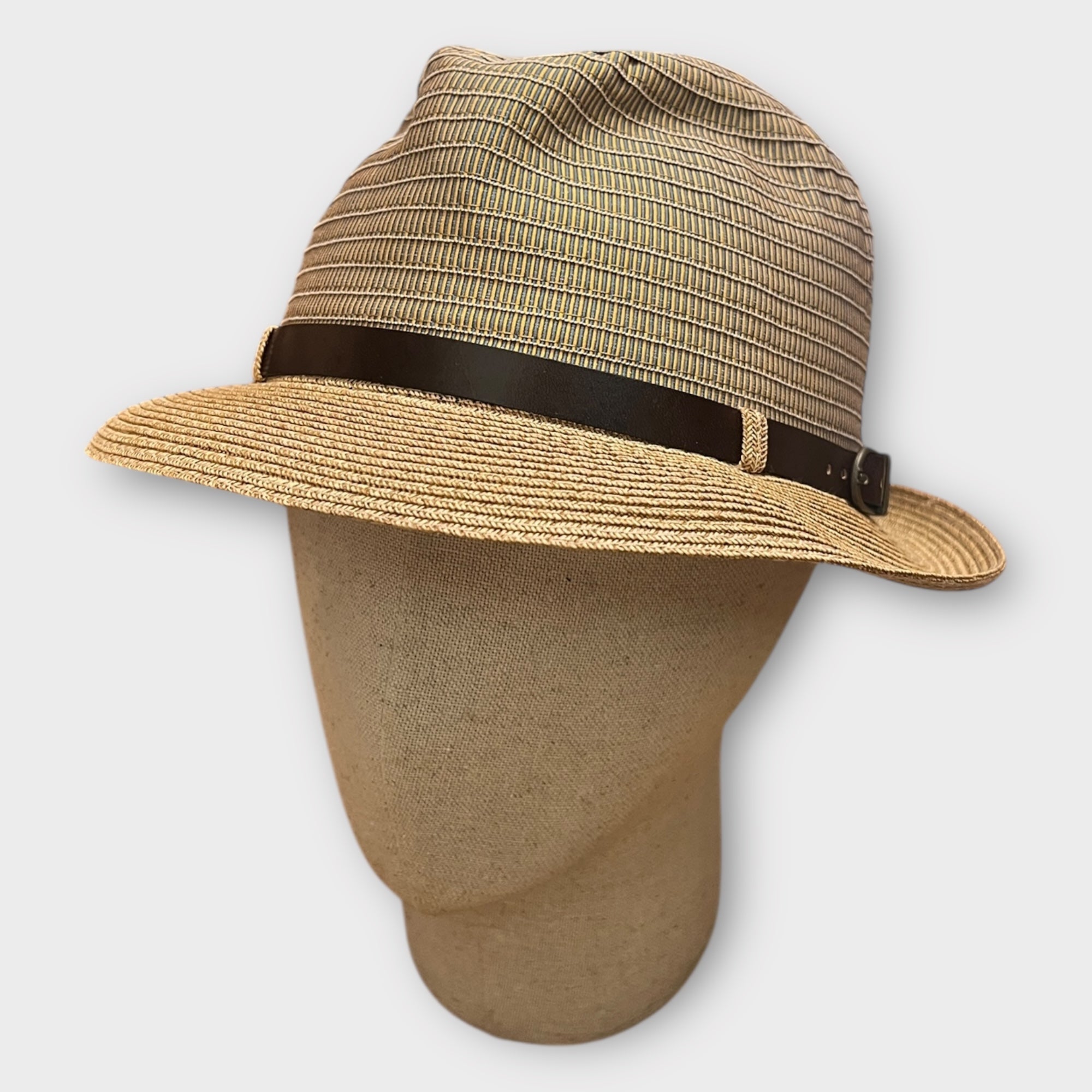 Cappello Trilby Estivo In Tessuto E paglia Grevi