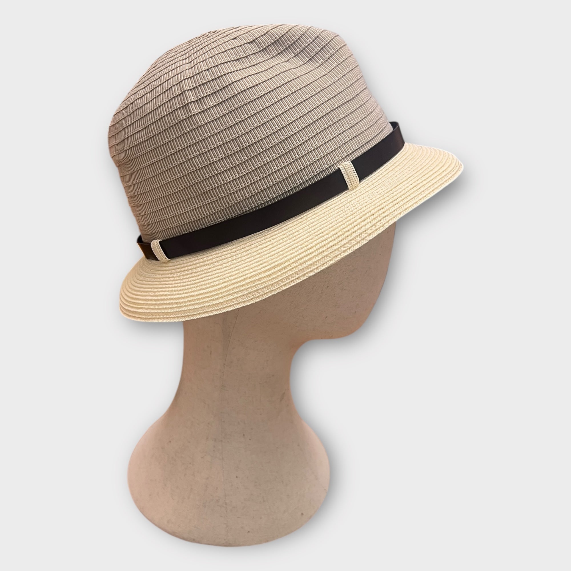 Cappello Trilby Estivo In Tessuto E paglia Grevi