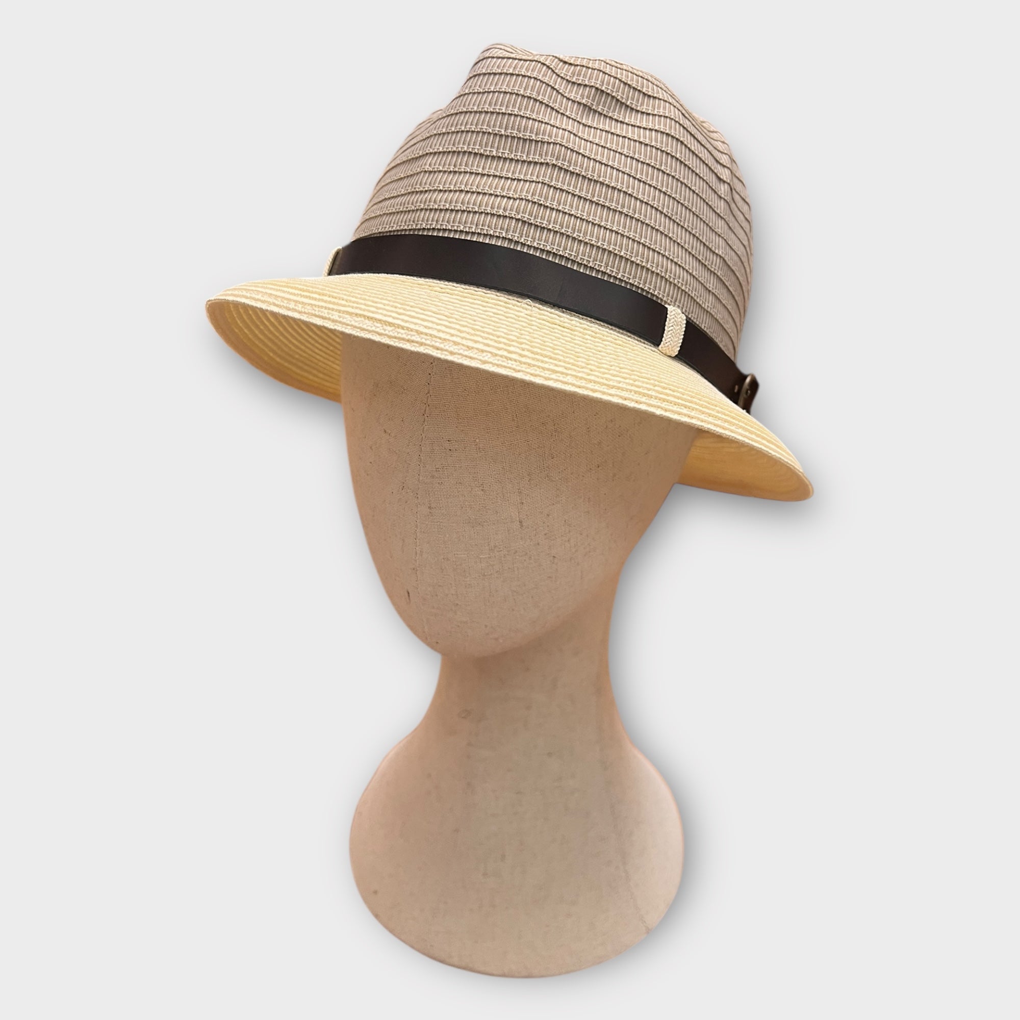 Cappello Trilby Estivo In Tessuto E paglia Grevi