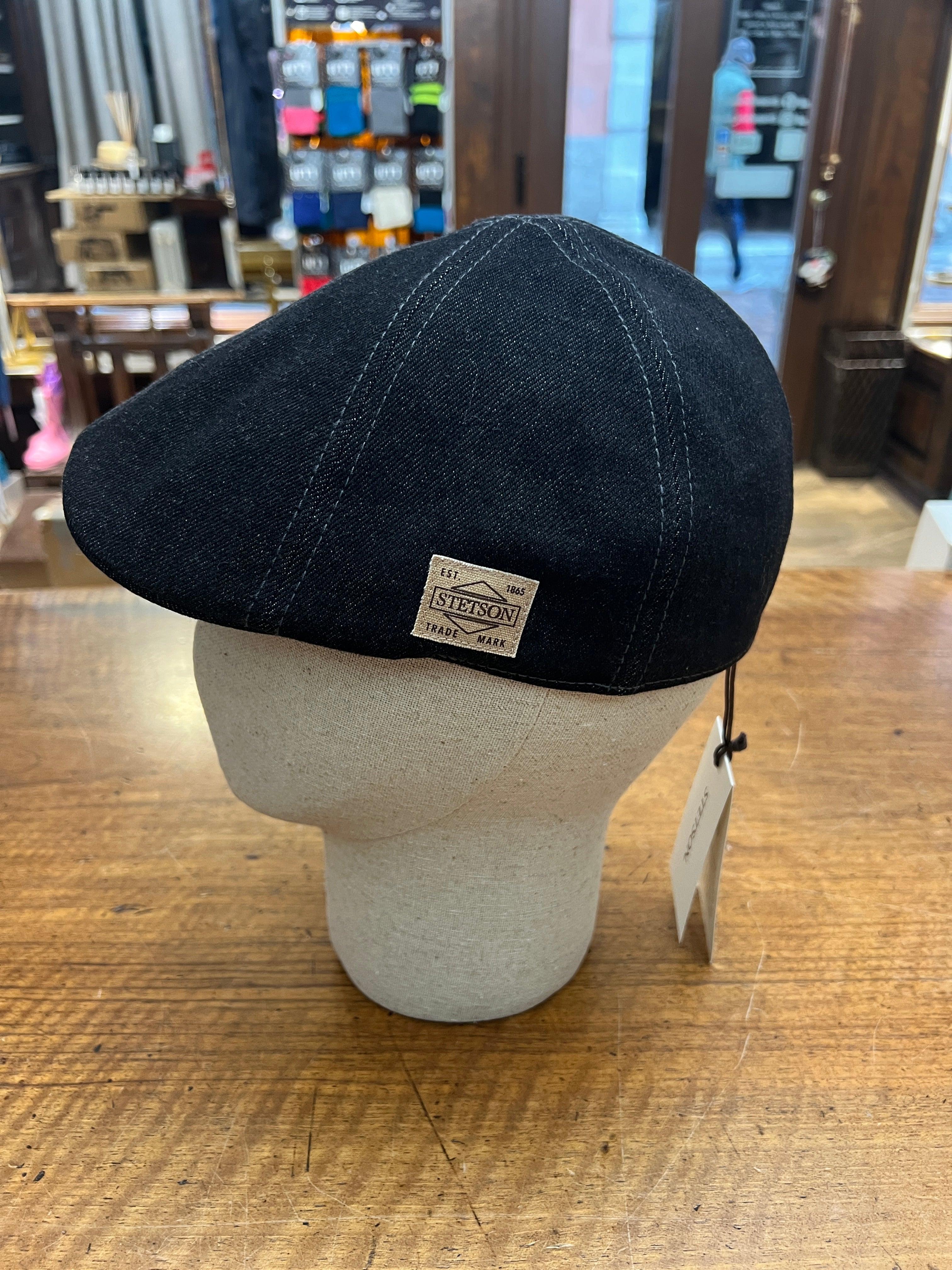 Coppola Estiva Stetson Jeans Nero Becco D'oca - Cappelleria Bacca