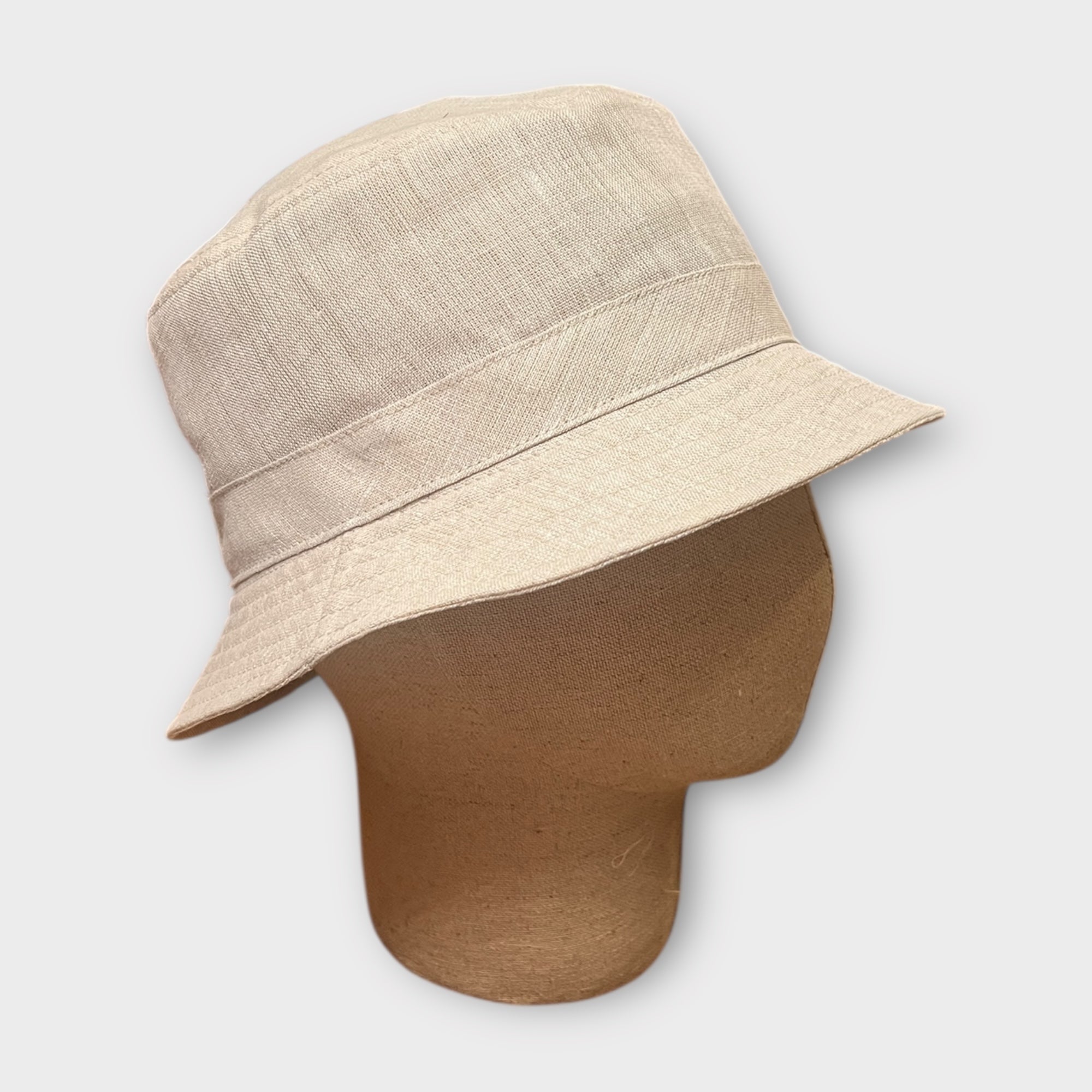 Cappello Pescatore Bucket In Lino - Cappelleria Bacca