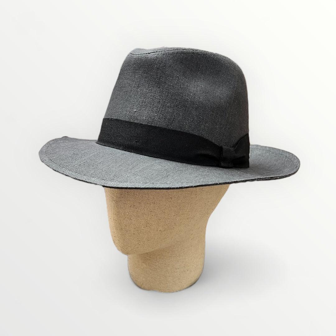 Cappello Fedora Estivo In Tessuto Lino - Cappelleria Bacca