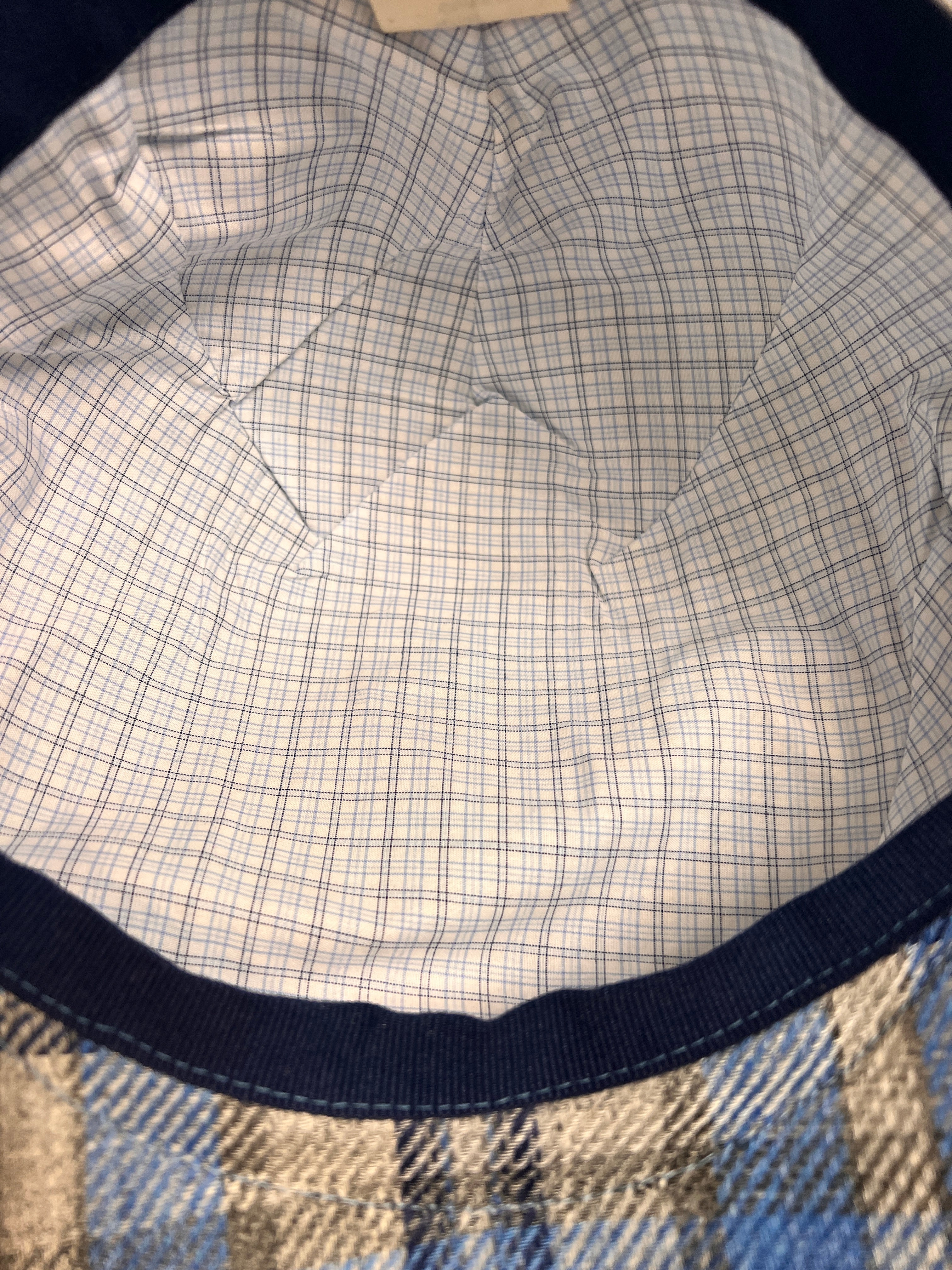 Coppola Estiva Azzurra Tartan - Cappelleria Bacca