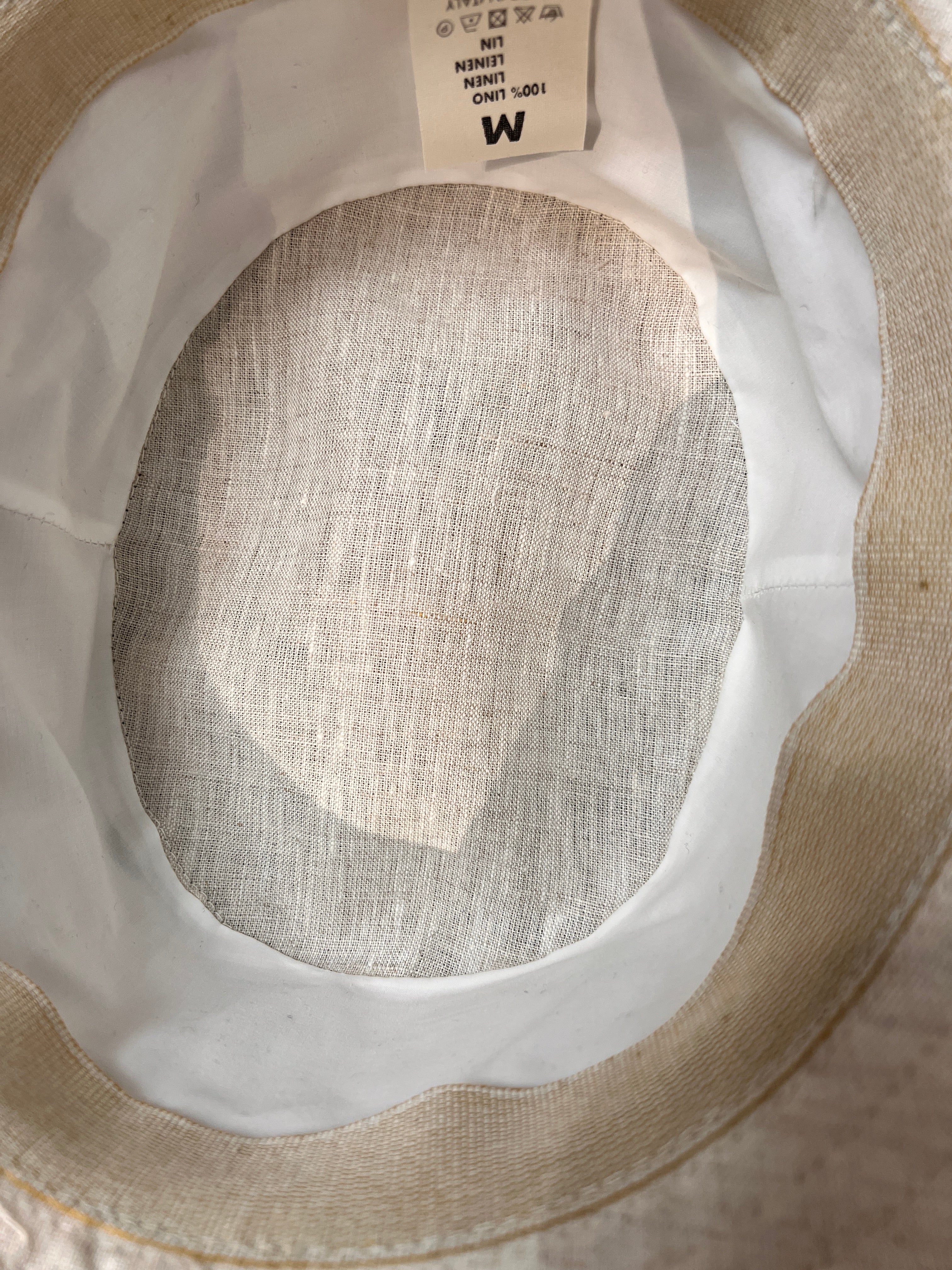 Cappello Estivo Bucket Pescatore In Puro Lino