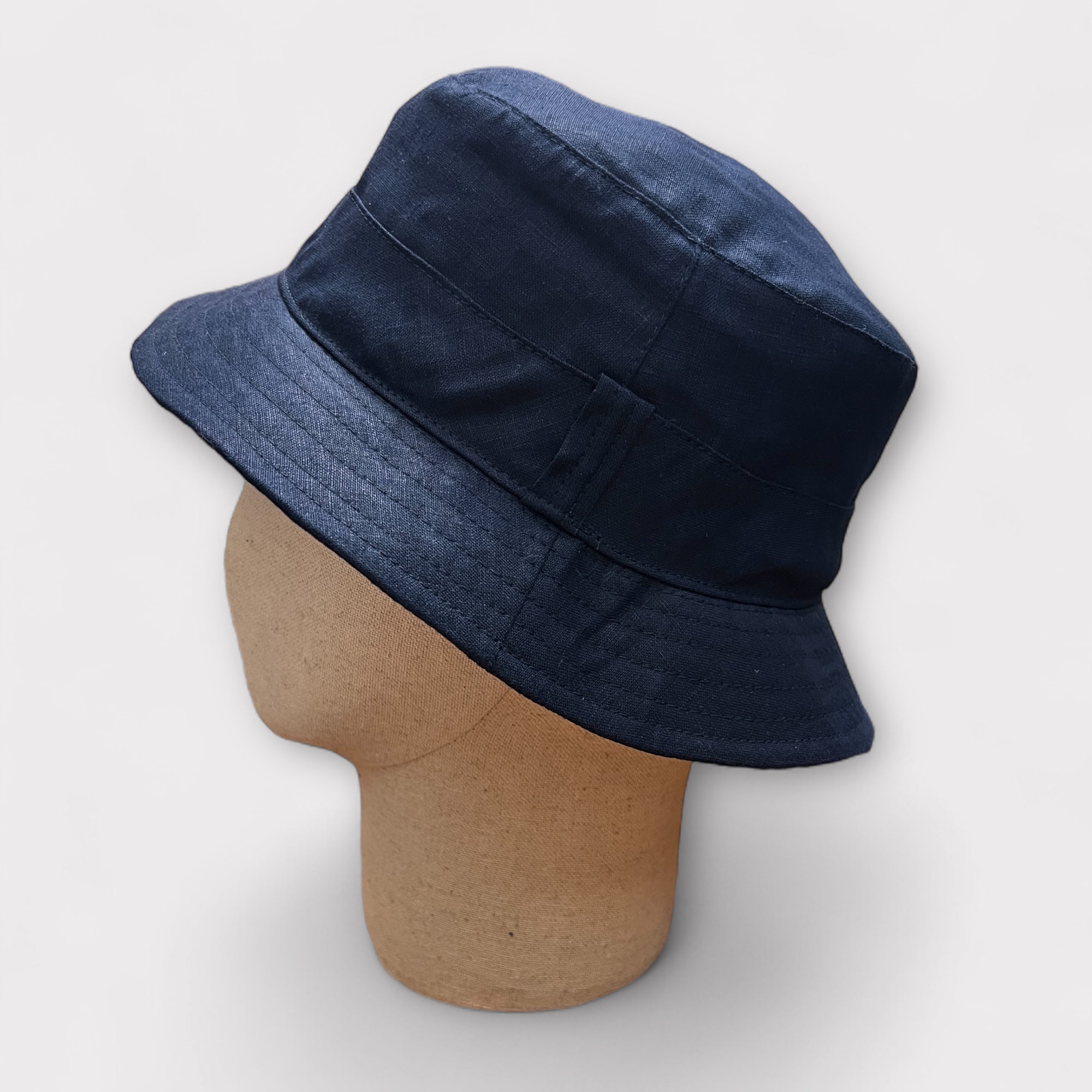 Cappello Estivo Bucket Pescatore In Puro Lino