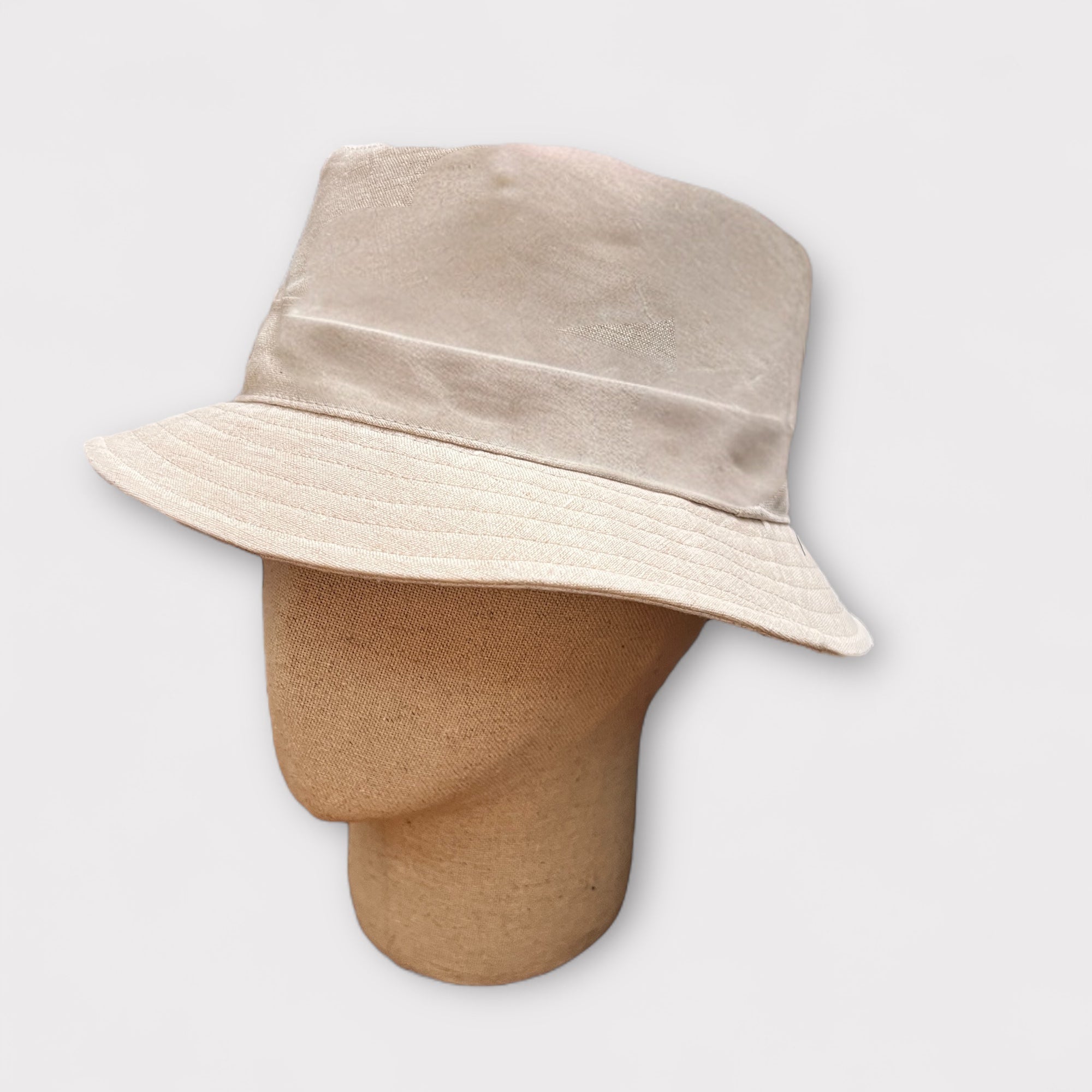 Cappello Estivo Bucket Pescatore In Puro Lino