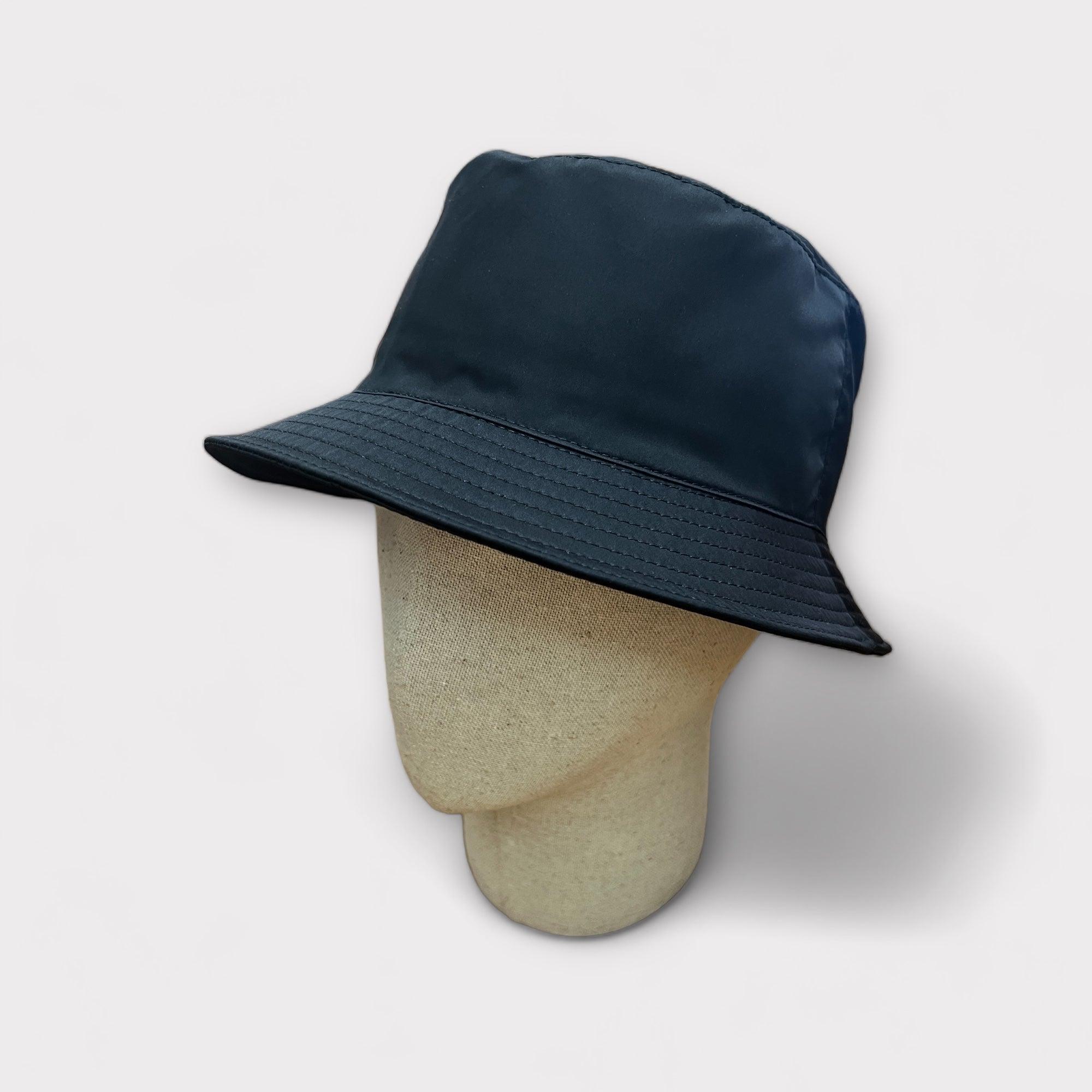 Cappello Borsalino Bucket Impermeabile Nero - Cappelleria Bacca
