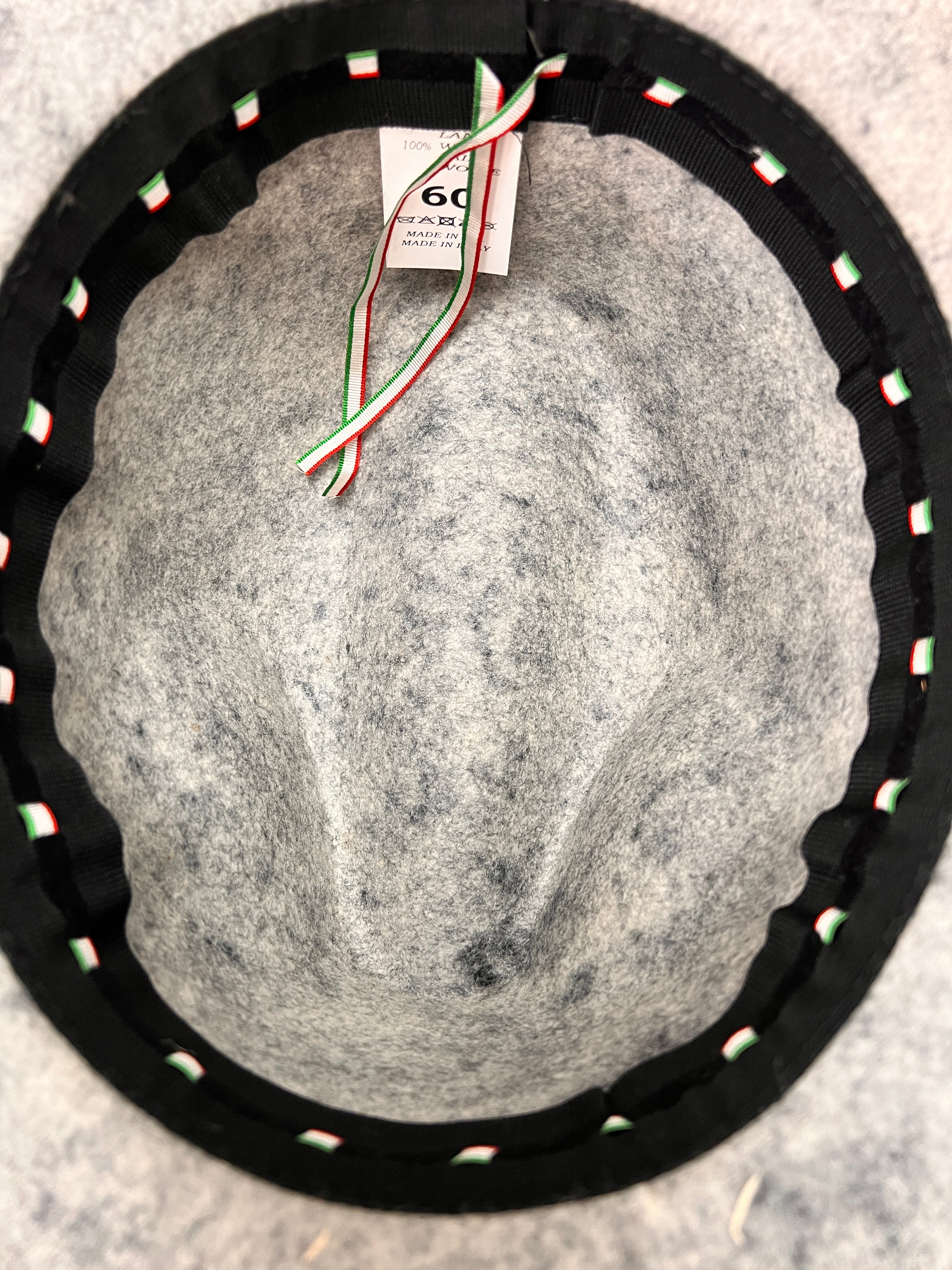Cappello Tirolese In Feltro Di Lana Cordone In Seta e Piuma - Cappelleria Bacca