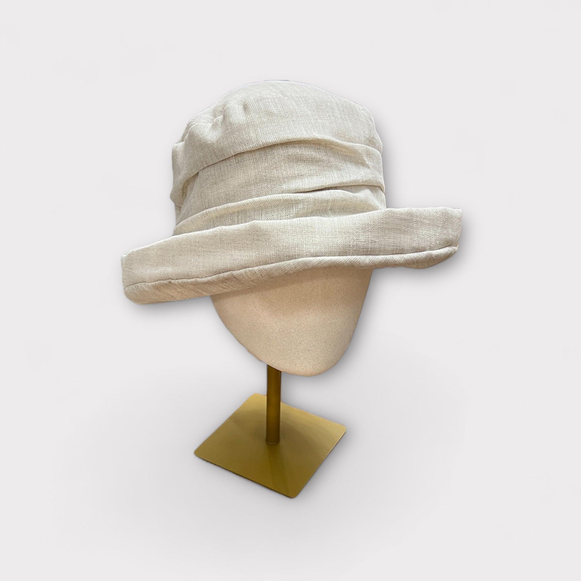 Cappello Estivo Donna Ala Media in lino - Cappelleria Bacca