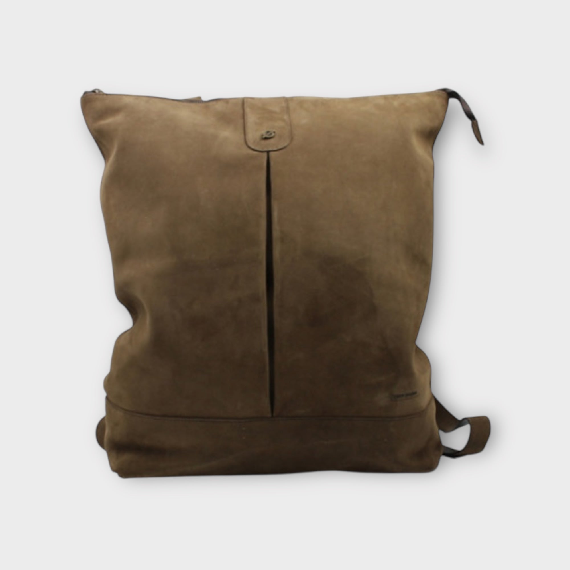 Zaino In Pelle Nabuk Marrone – Artigianale, Leggero, Moderno