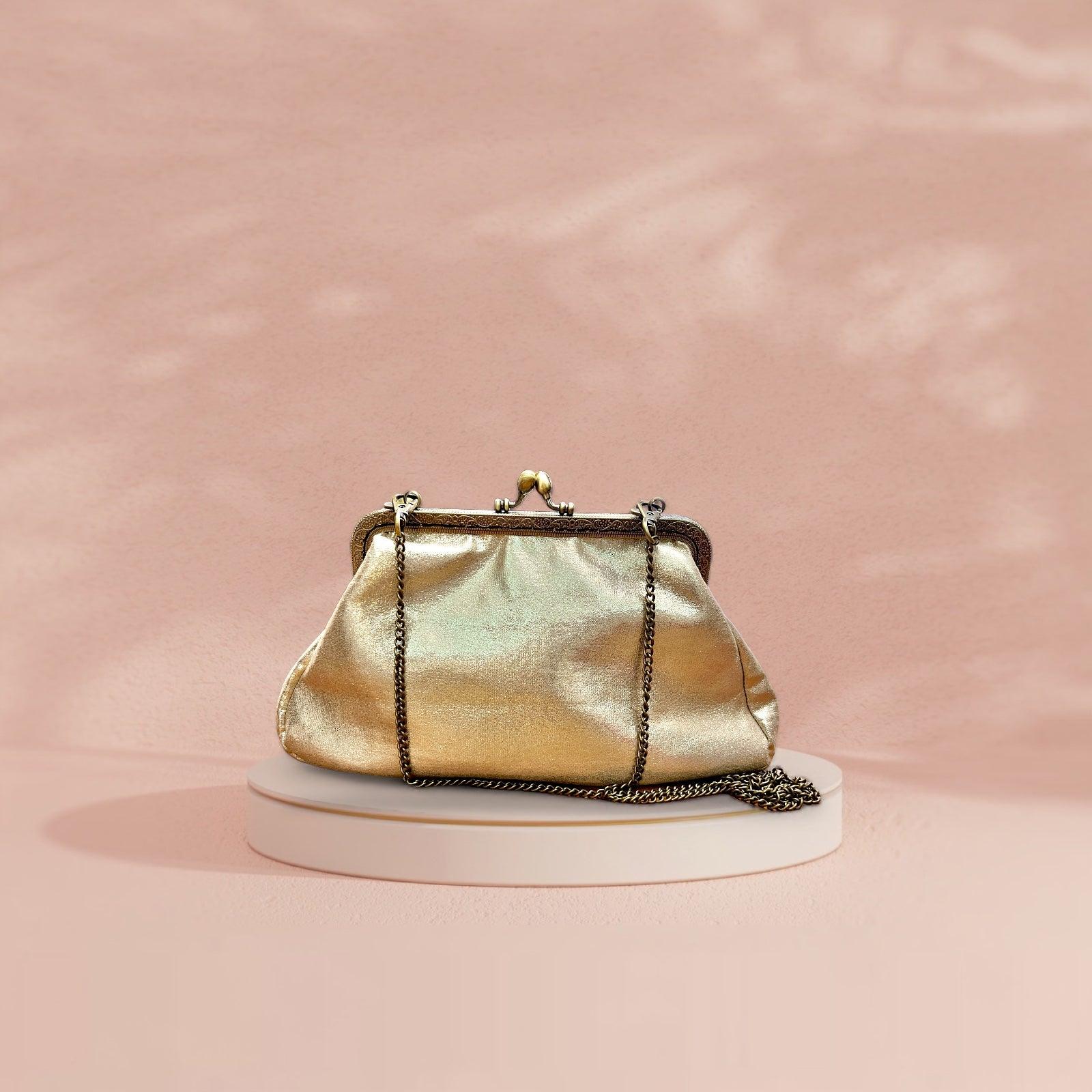 Borsa in Stile Vintage clic clac con Tracolla - Cappelleria Bacca