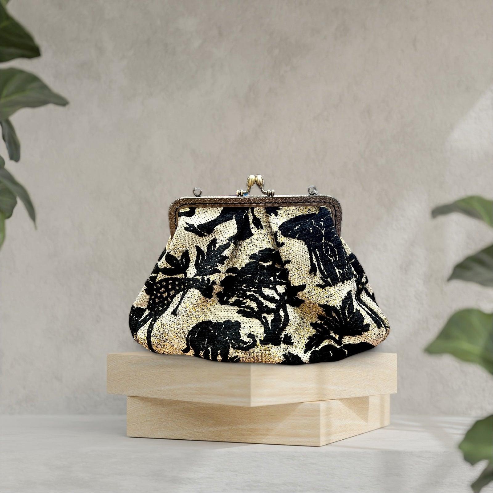 Borsa in Stile Vintage clic clac con Tracolla - Cappelleria Bacca