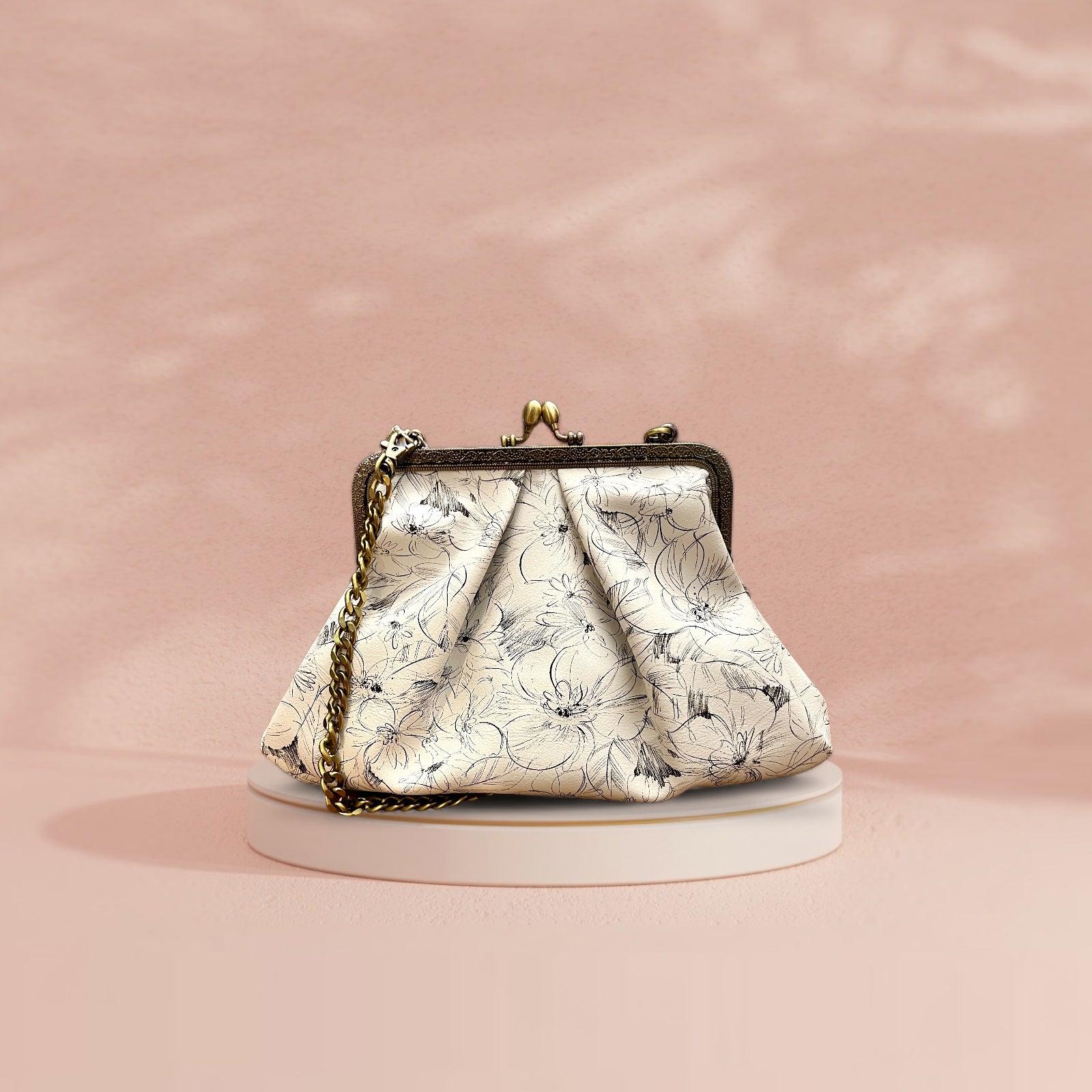 Borsa in Stile Vintage clic clac con Tracolla - Cappelleria Bacca