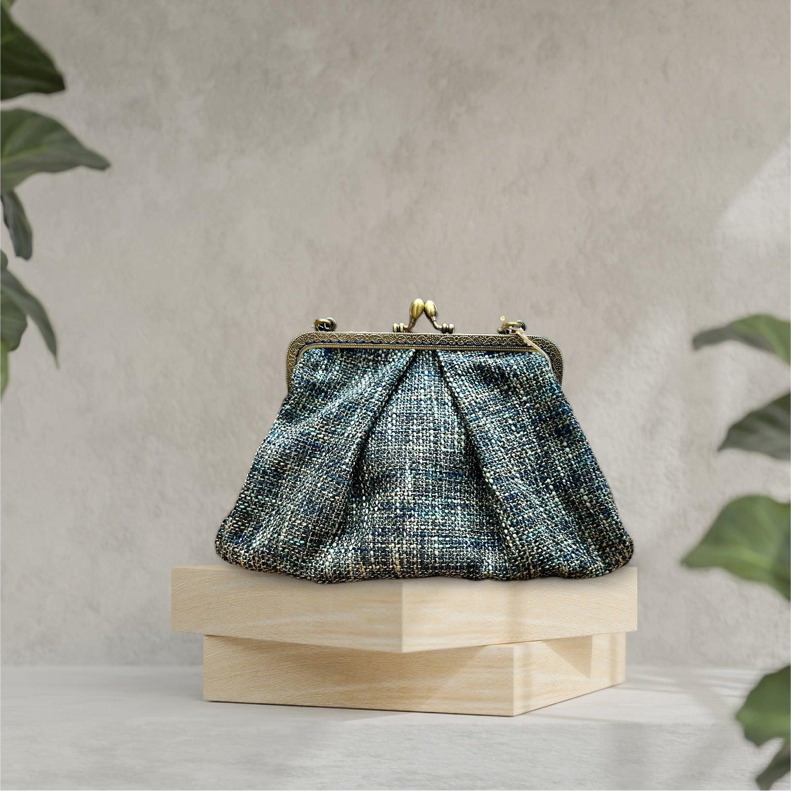 Borsa in Stile Vintage clic clac con Tracolla - Cappelleria Bacca