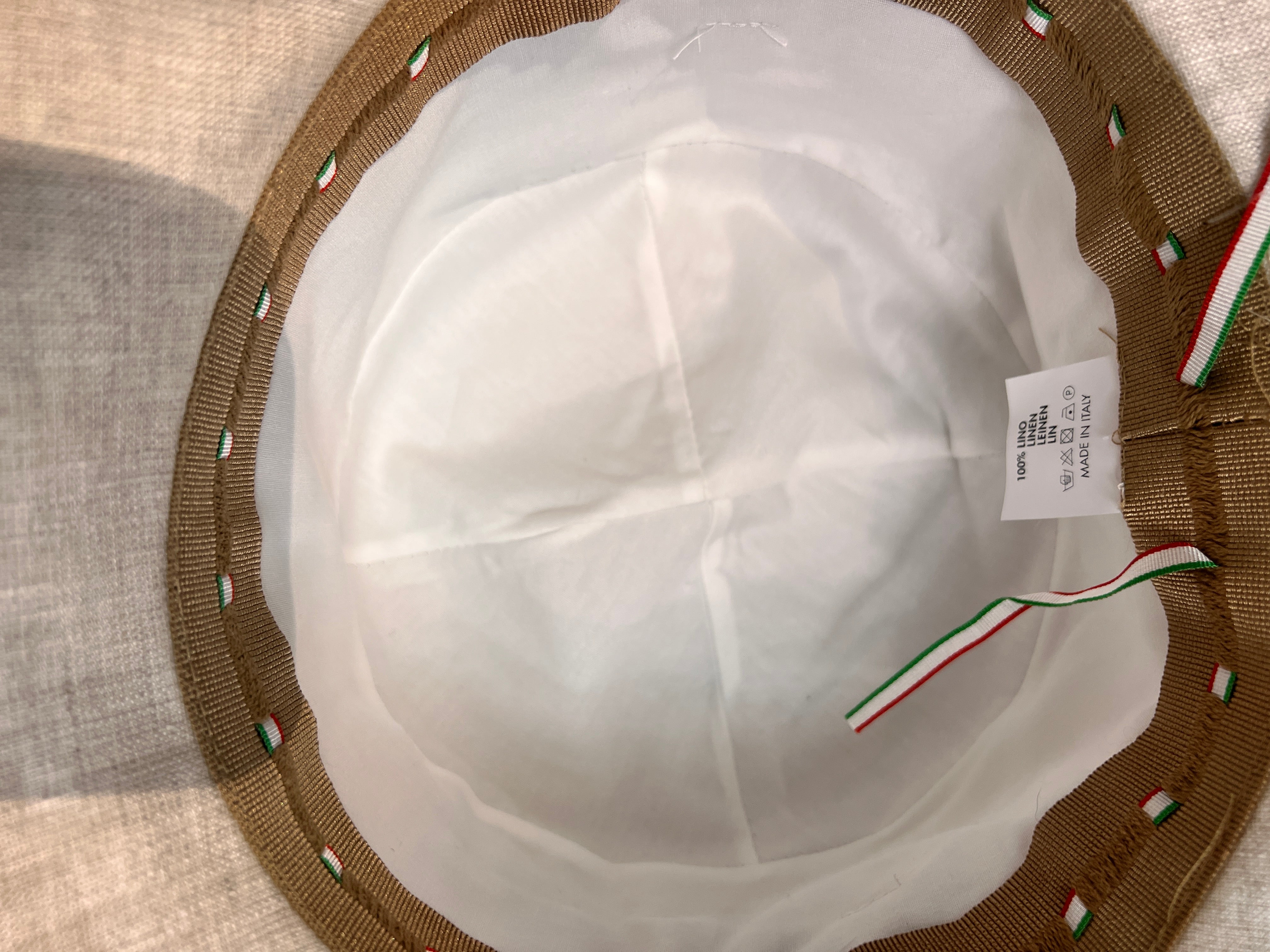 Cappello Donna Estivo In Lino Con Fascia - Cappelleria Bacca