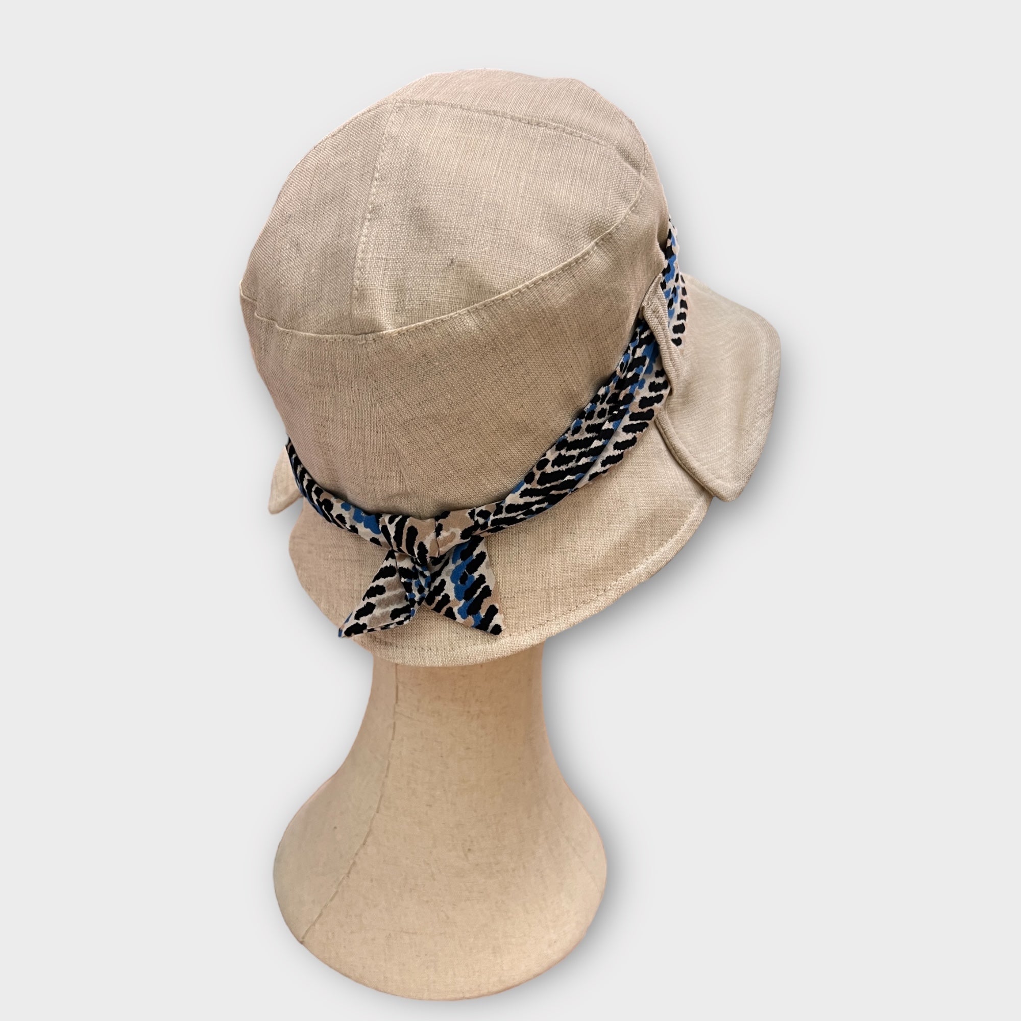 Cappello Donna Estivo In Lino Con Fascia - Cappelleria Bacca