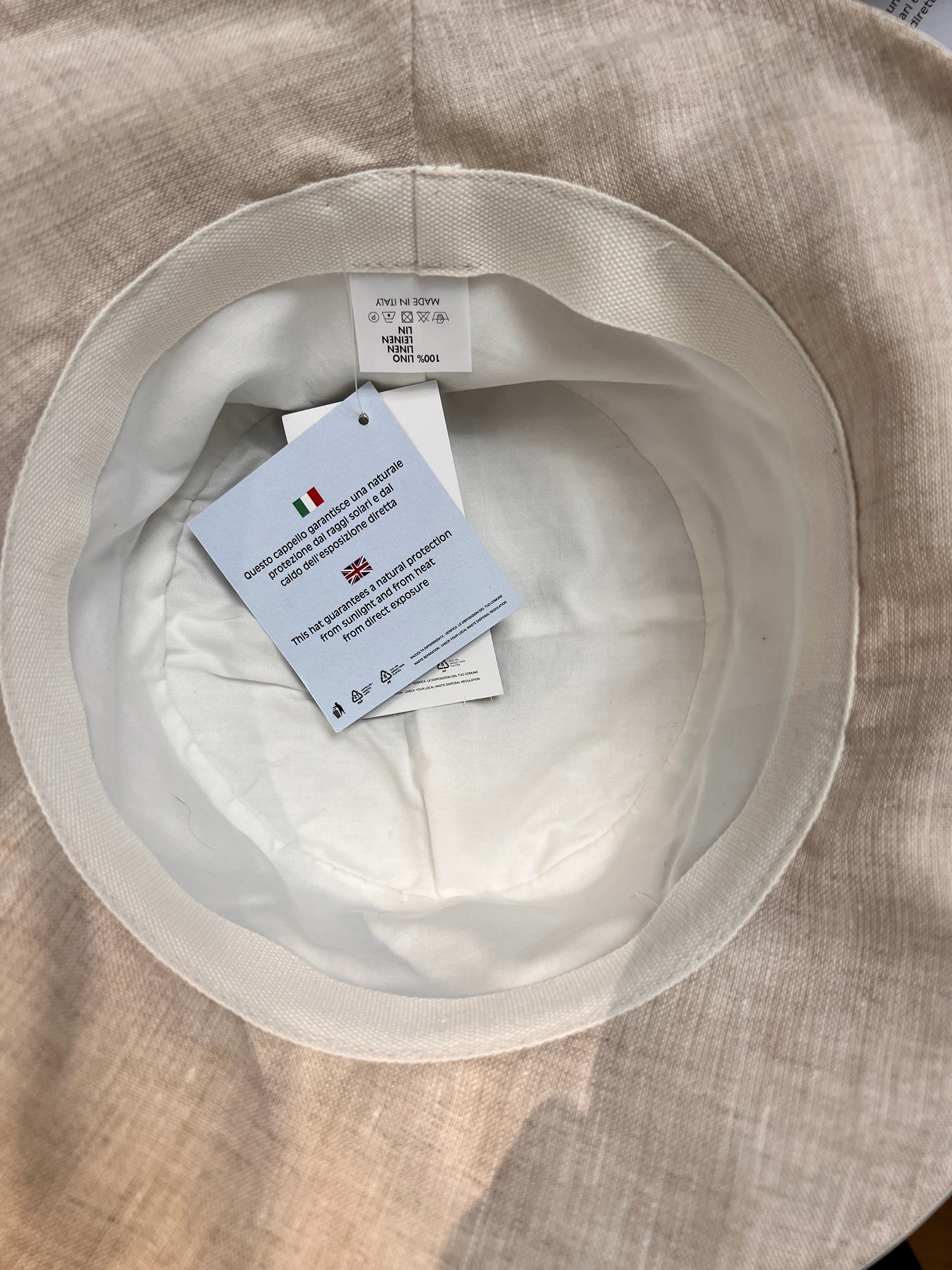 Cappello Donna In Puro Lino Pieghevole E Modellabile - Cappelleria Bacca