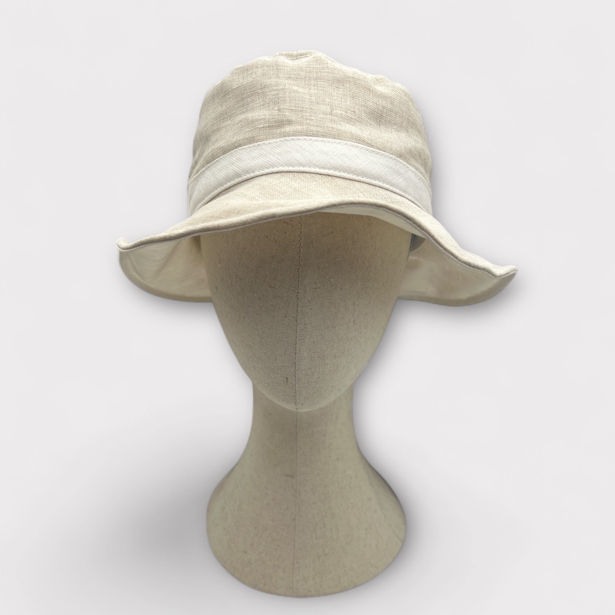 Cappello Donna In Puro Lino Pieghevole E Modellabile - Cappelleria Bacca