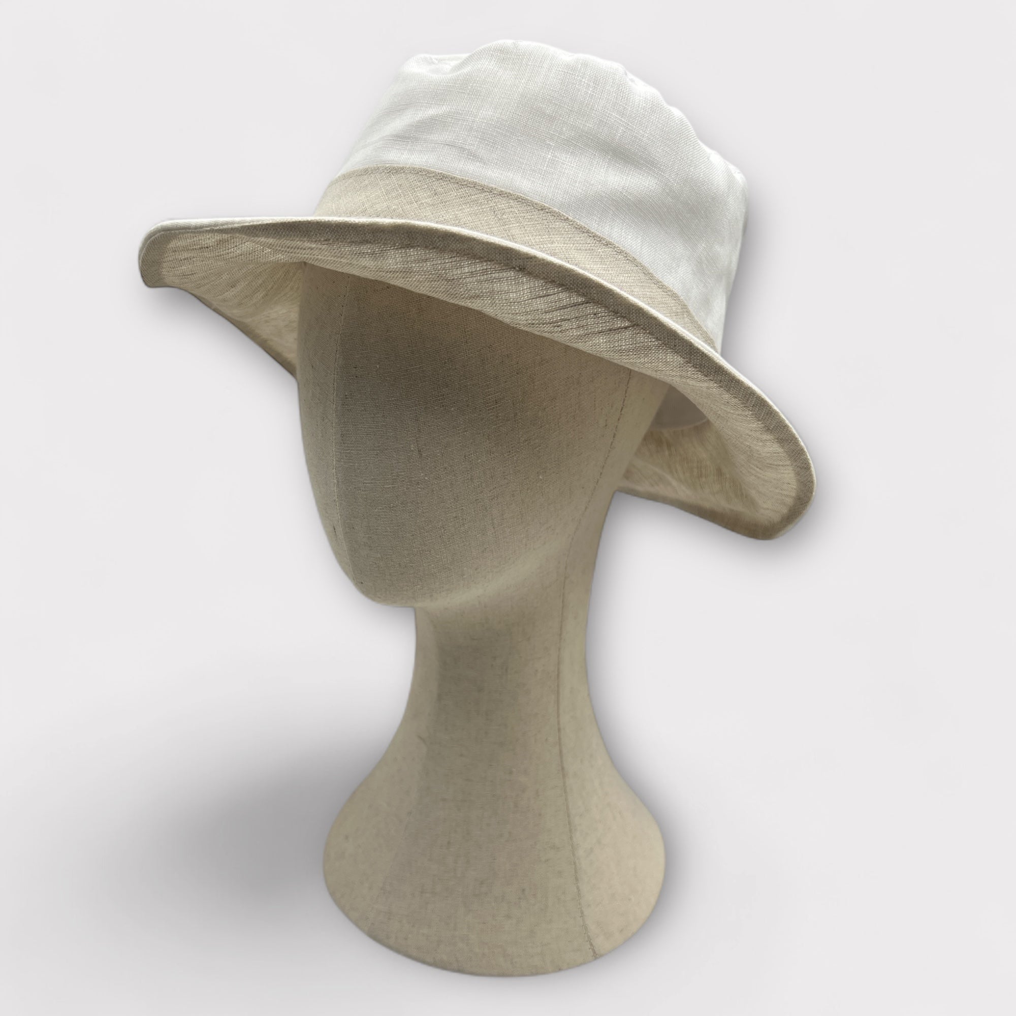 Cappello Donna In Puro Lino Pieghevole E Modellabile - Cappelleria Bacca