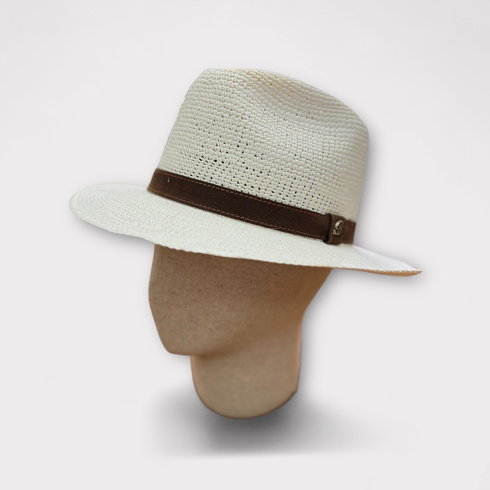Cappello Estivo Panama Originale Ecuadoriano Crochet - Cappelleria Bacca