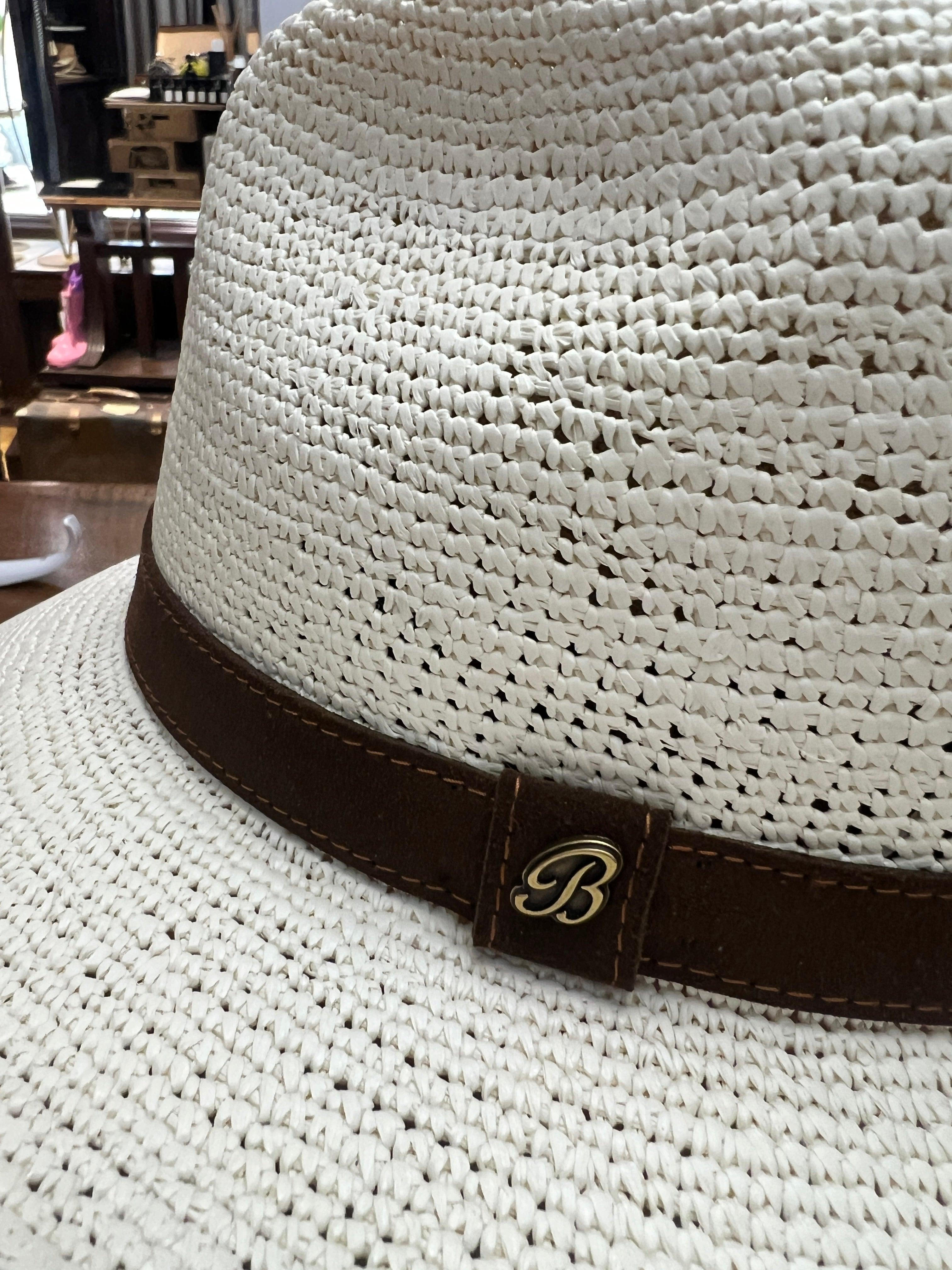 Cappello Estivo Panama Originale Ecuadoriano Crochet - Cappelleria Bacca